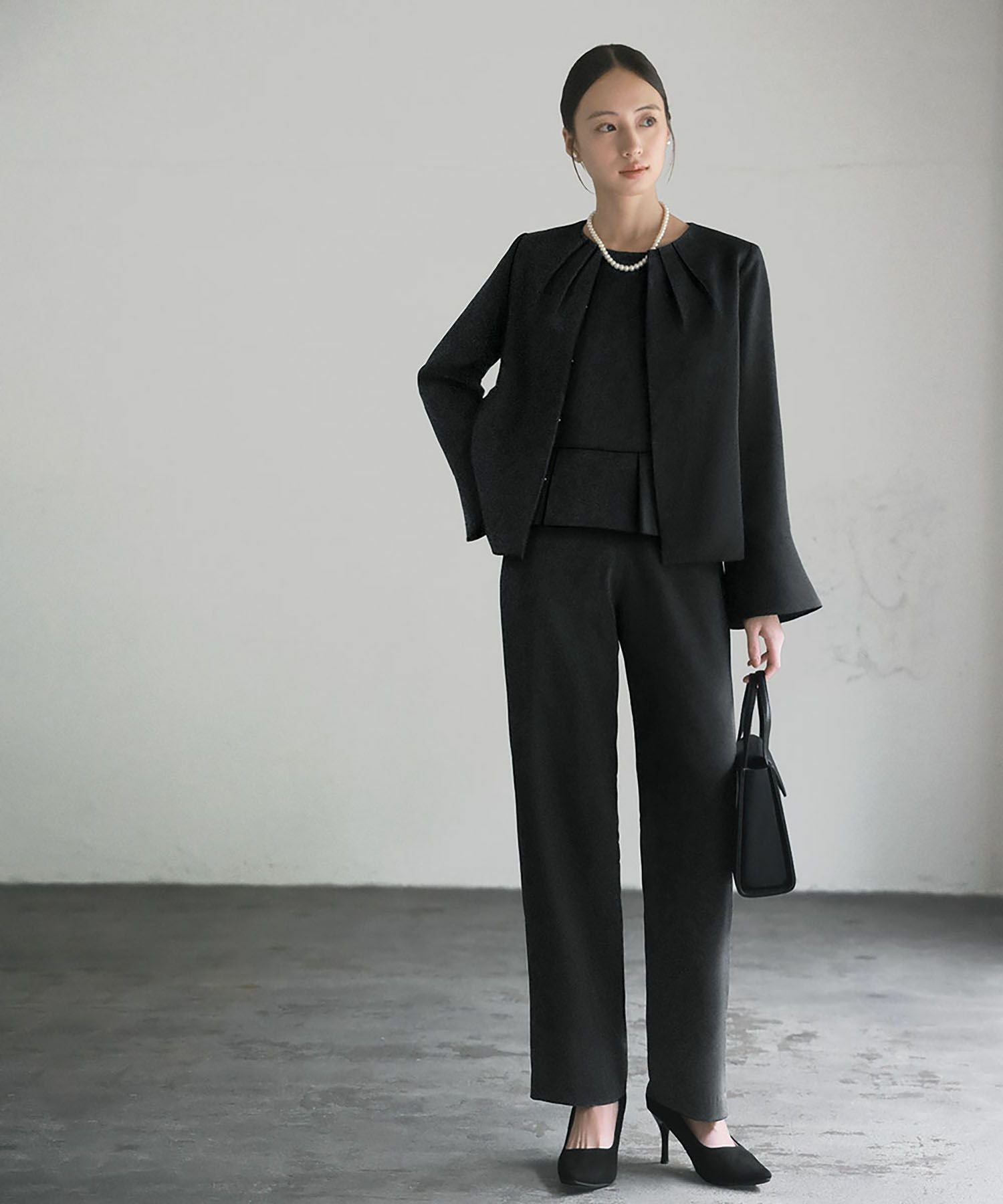 結婚式・お呼ばれ対応 | ジャケット&ブラウス＆パンツセットスーツ