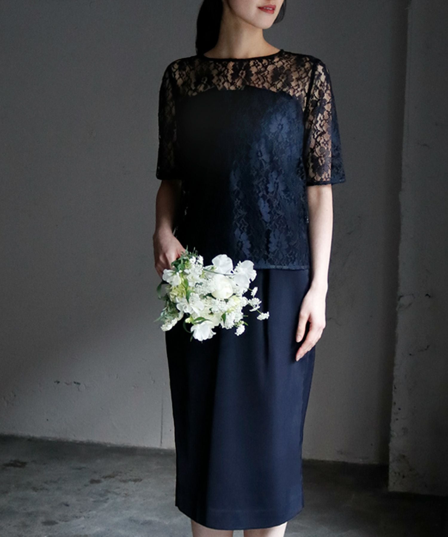 結婚式・お呼ばれ対応 | レースブラウス&ワンピースのセットドレス