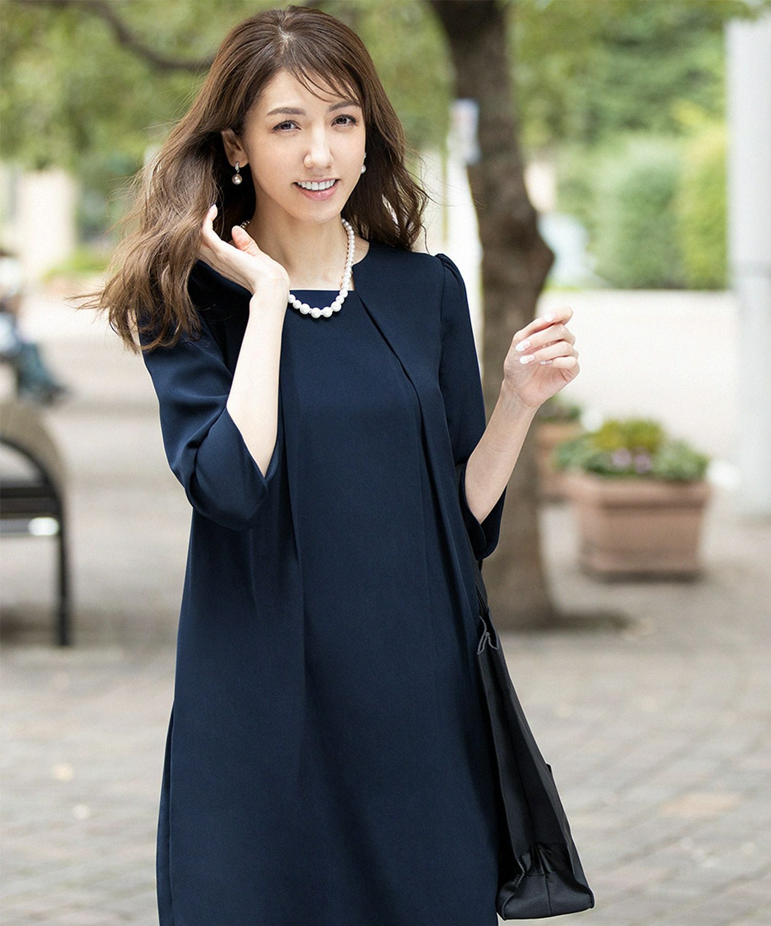 結婚式・お呼ばれ対応 | トロンプルイユワンピース - パーティードレス