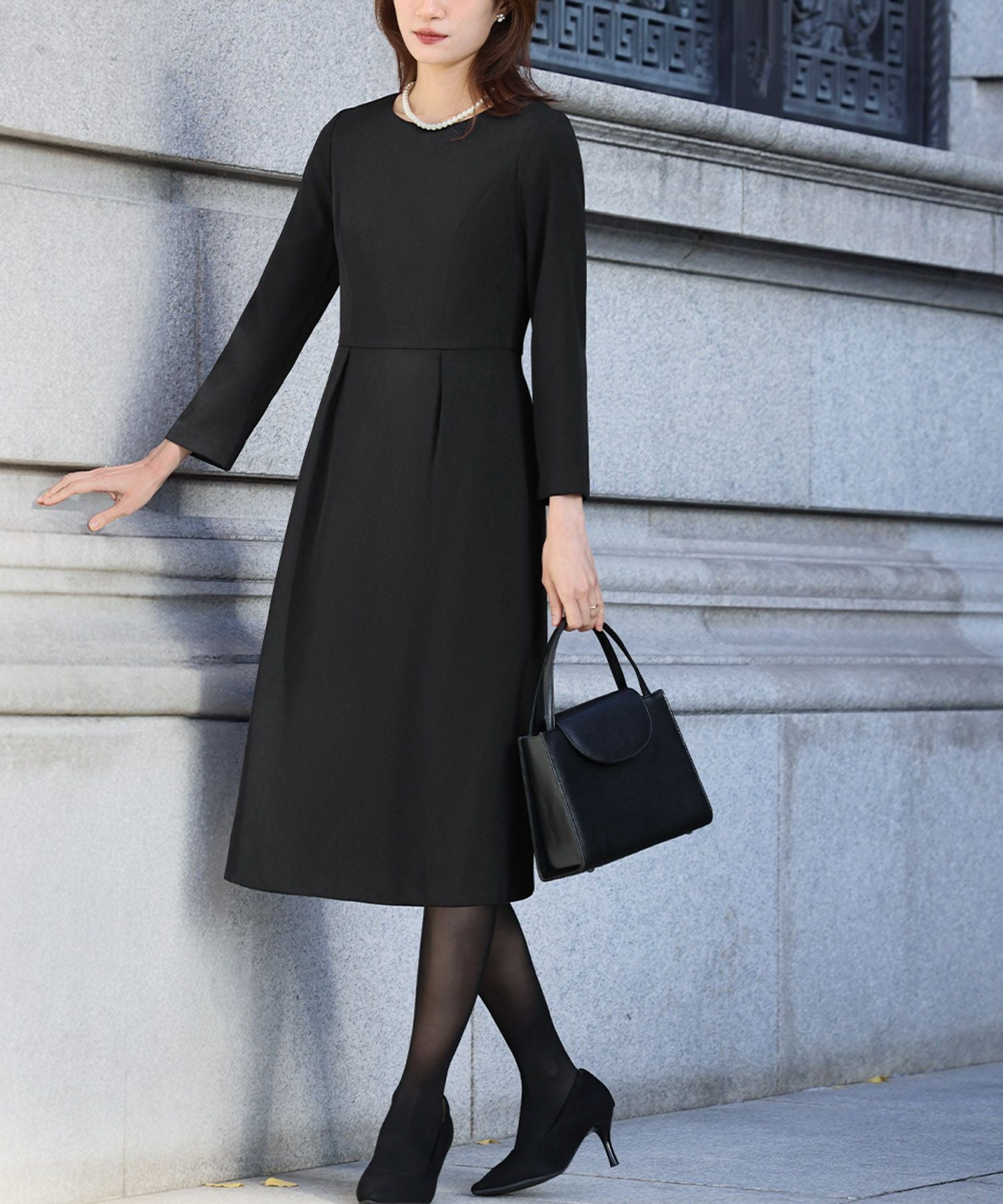 冠婚葬祭・卒業式・入学式対応 | ケープ&ワンピース2点セットスーツ