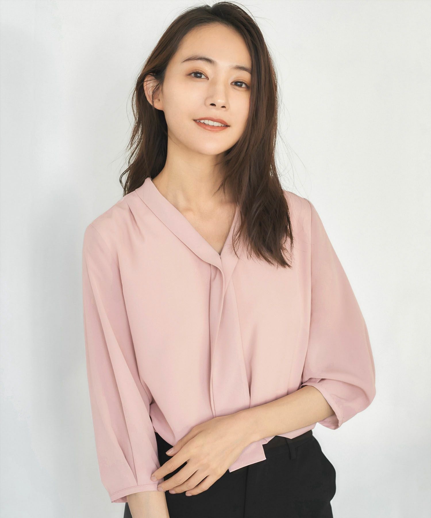 結婚式・お呼ばれ対応 | ボウタイシフォンブラウス - パーティードレス