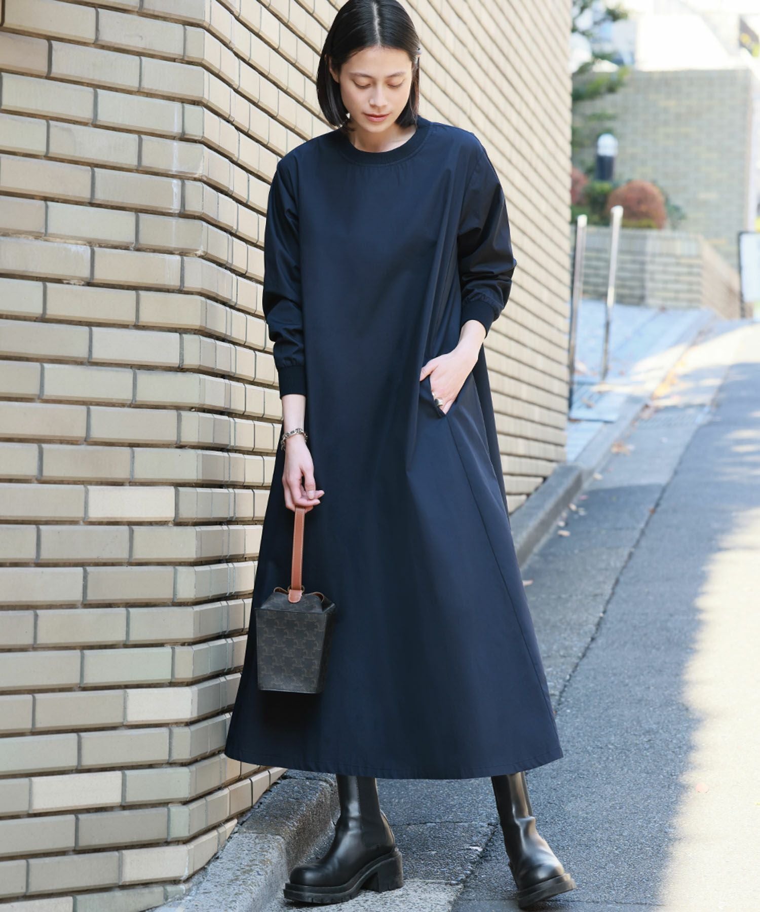 デイリー・カジュアル対応 | Aラインロング丈ワンピース - パーティー