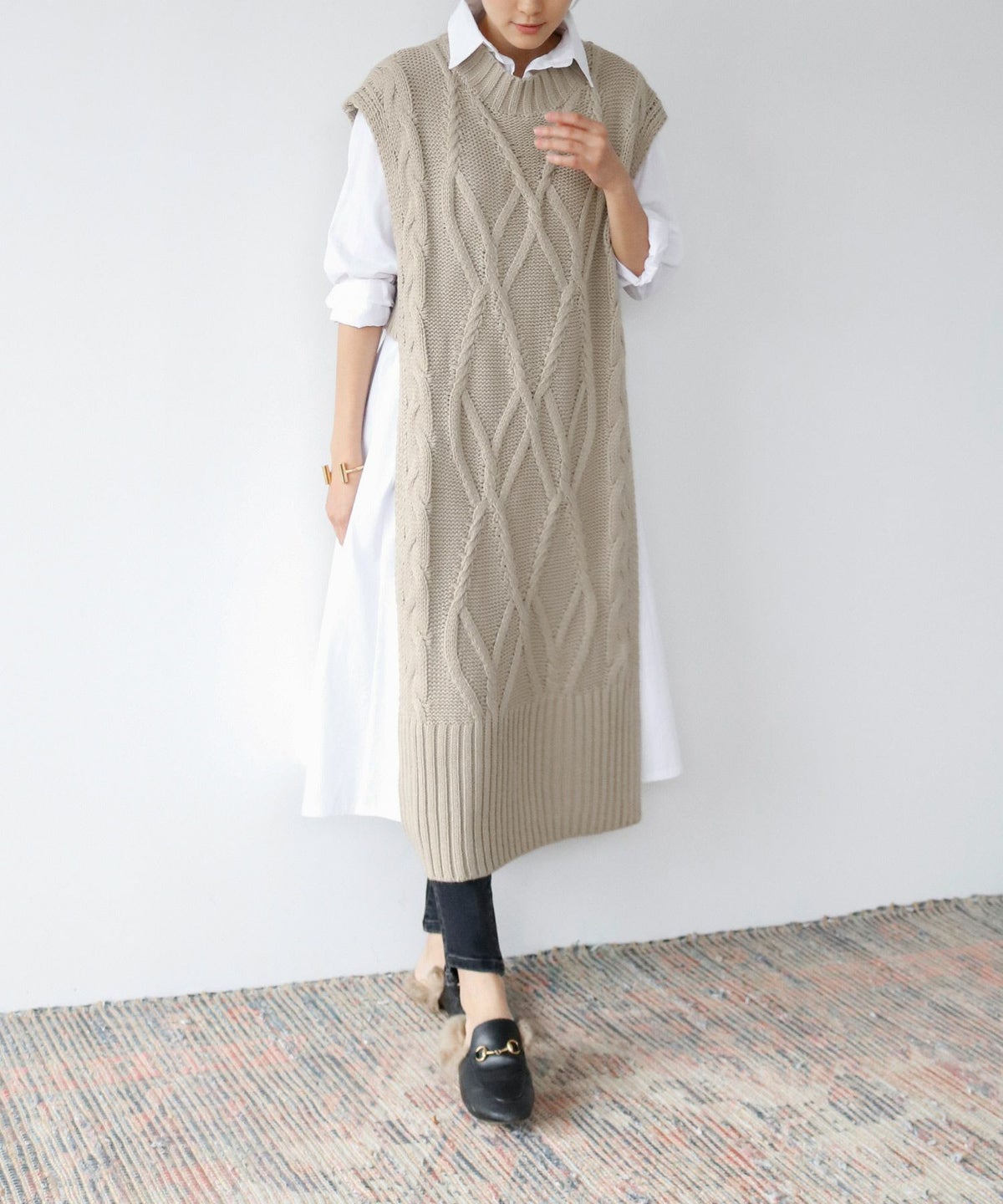 身長：163cm　着用サイズ：FREE