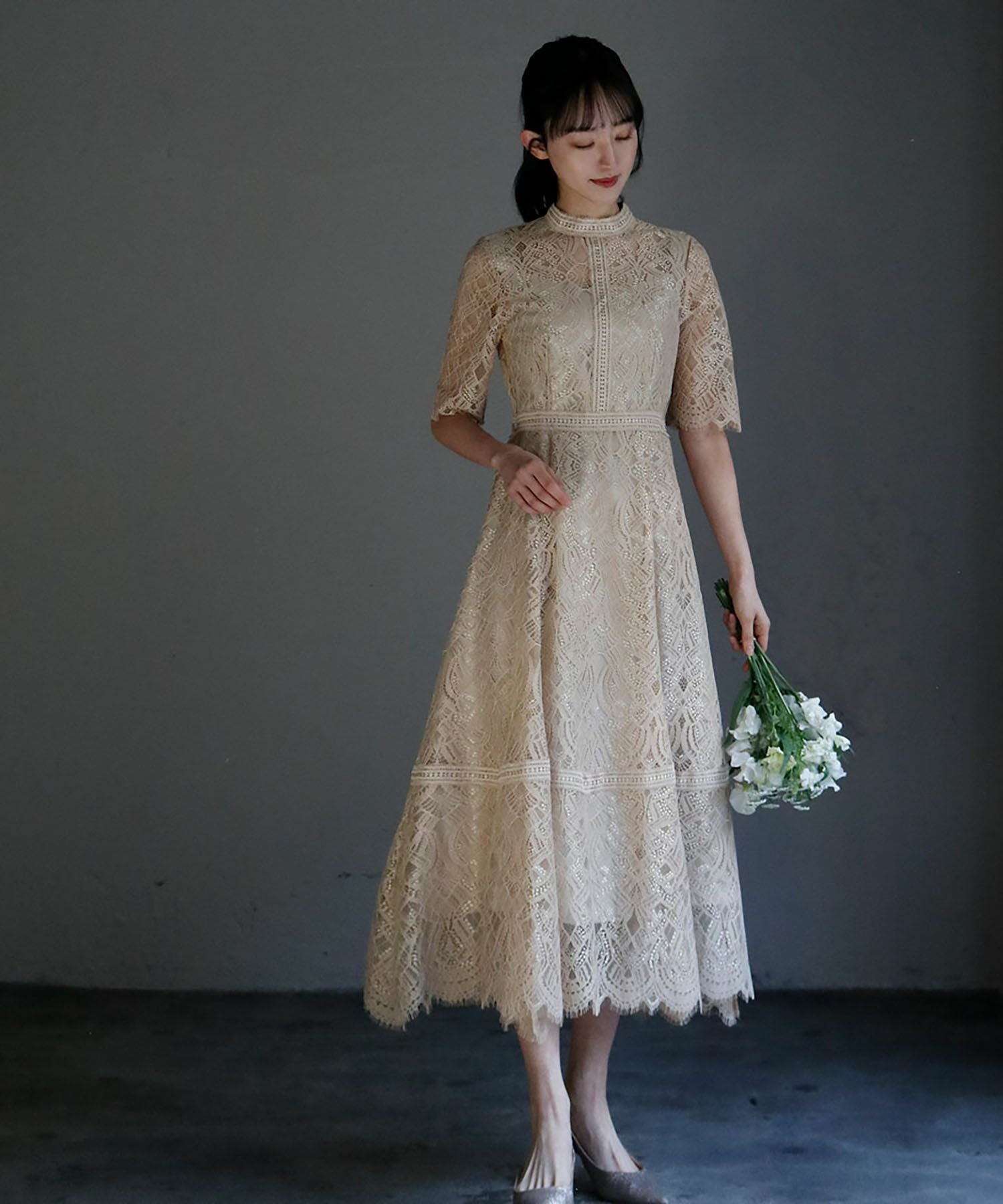 結婚式・お呼ばれ対応 | 総レースワンピース - パーティードレス通販