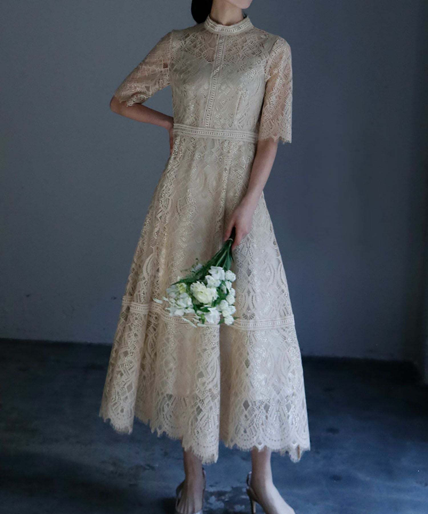 結婚式・お呼ばれ対応 | 総レースワンピース - パーティードレス通販