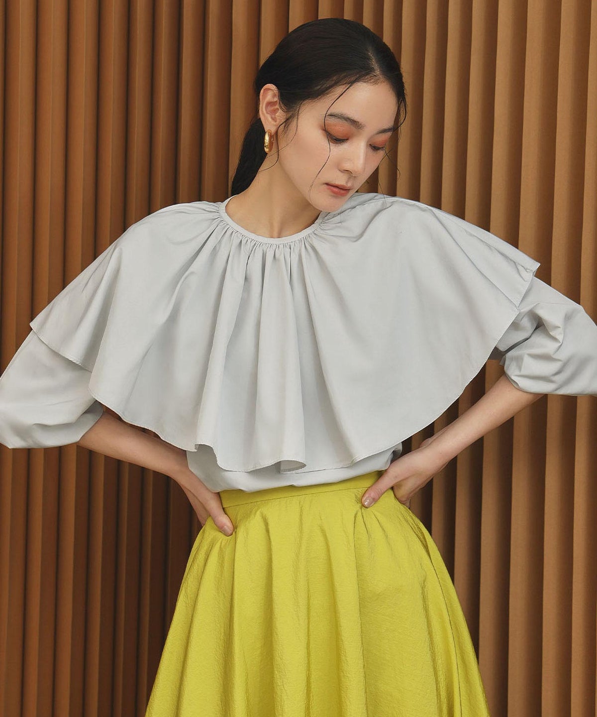 身長：175cm　着用サイズ：FREE　B：80 / W：60 / H：90