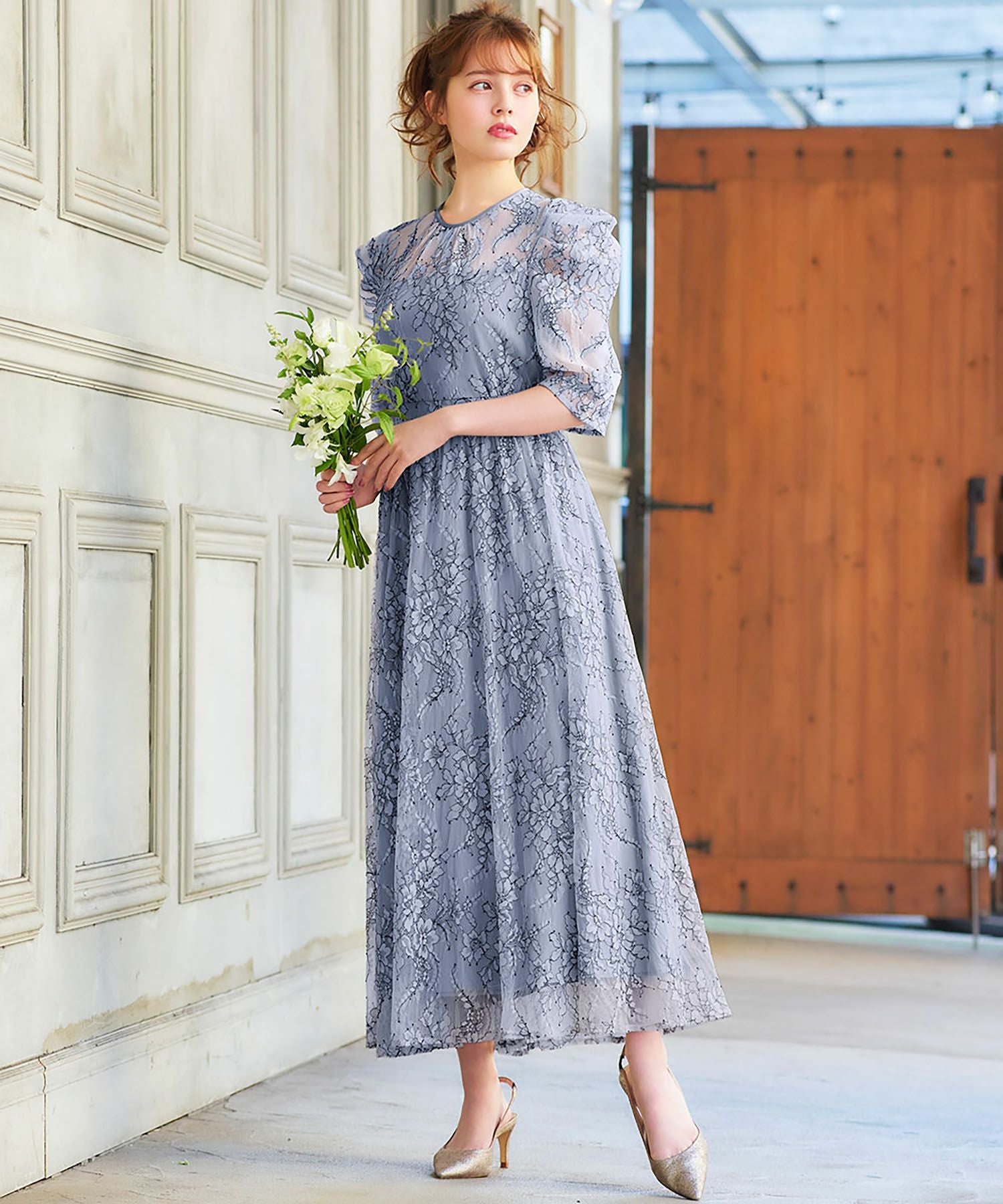 結婚式・お呼ばれ対応 | 総レースワンピースドレス - パーティードレス