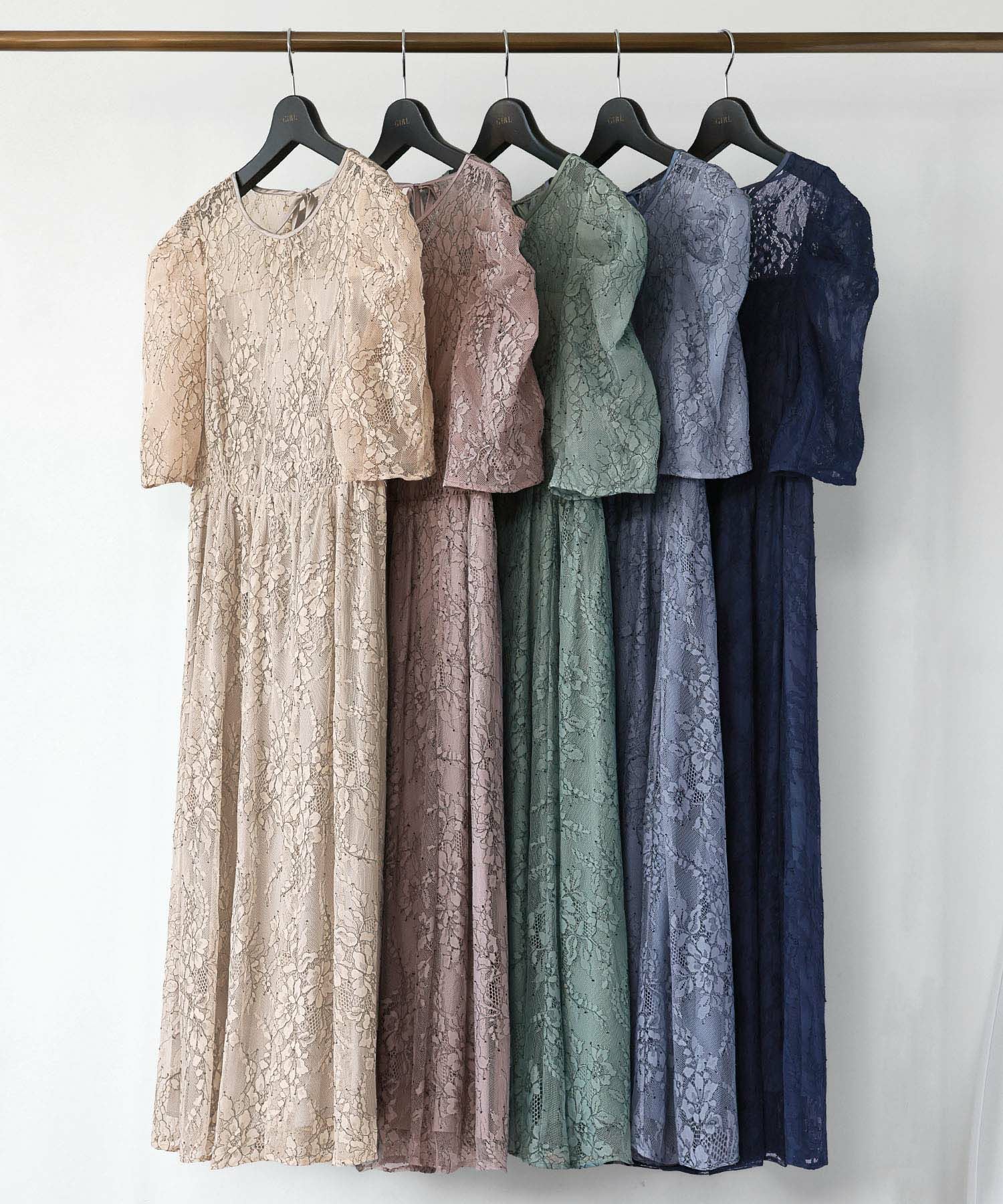 結婚式・お呼ばれ対応 | 総レースワンピースドレス - パーティードレス