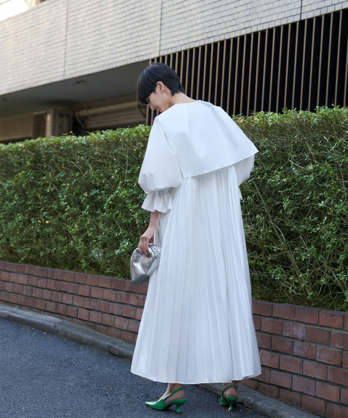 身長：165cm　着用サイズ：FREE　B：72 / W：57 / H：84