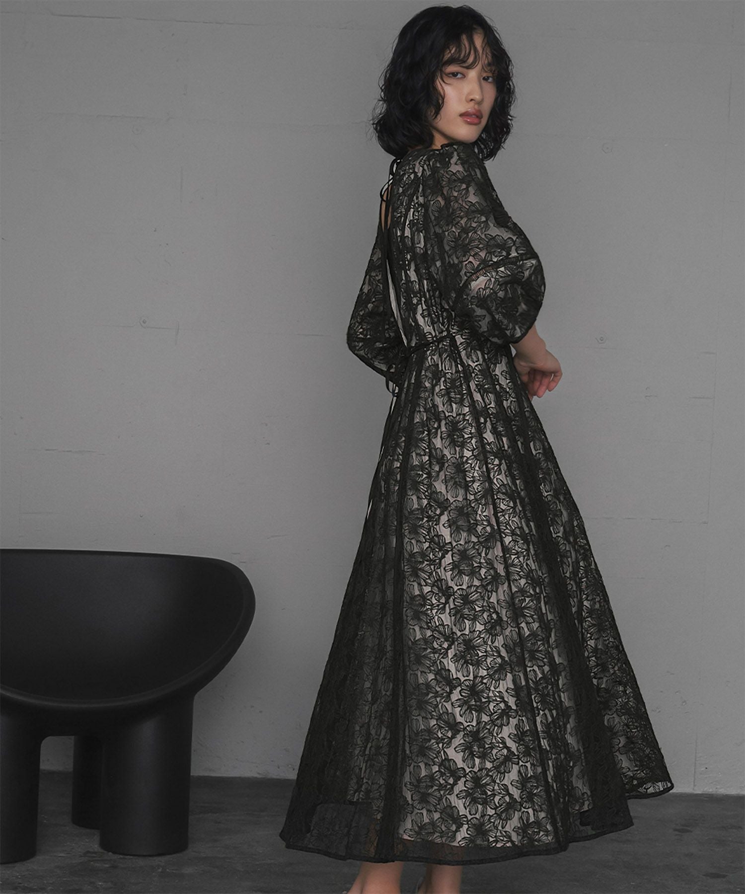 結婚式・お呼ばれ対応 | パフスリーブ結婚式ワンピースドレス