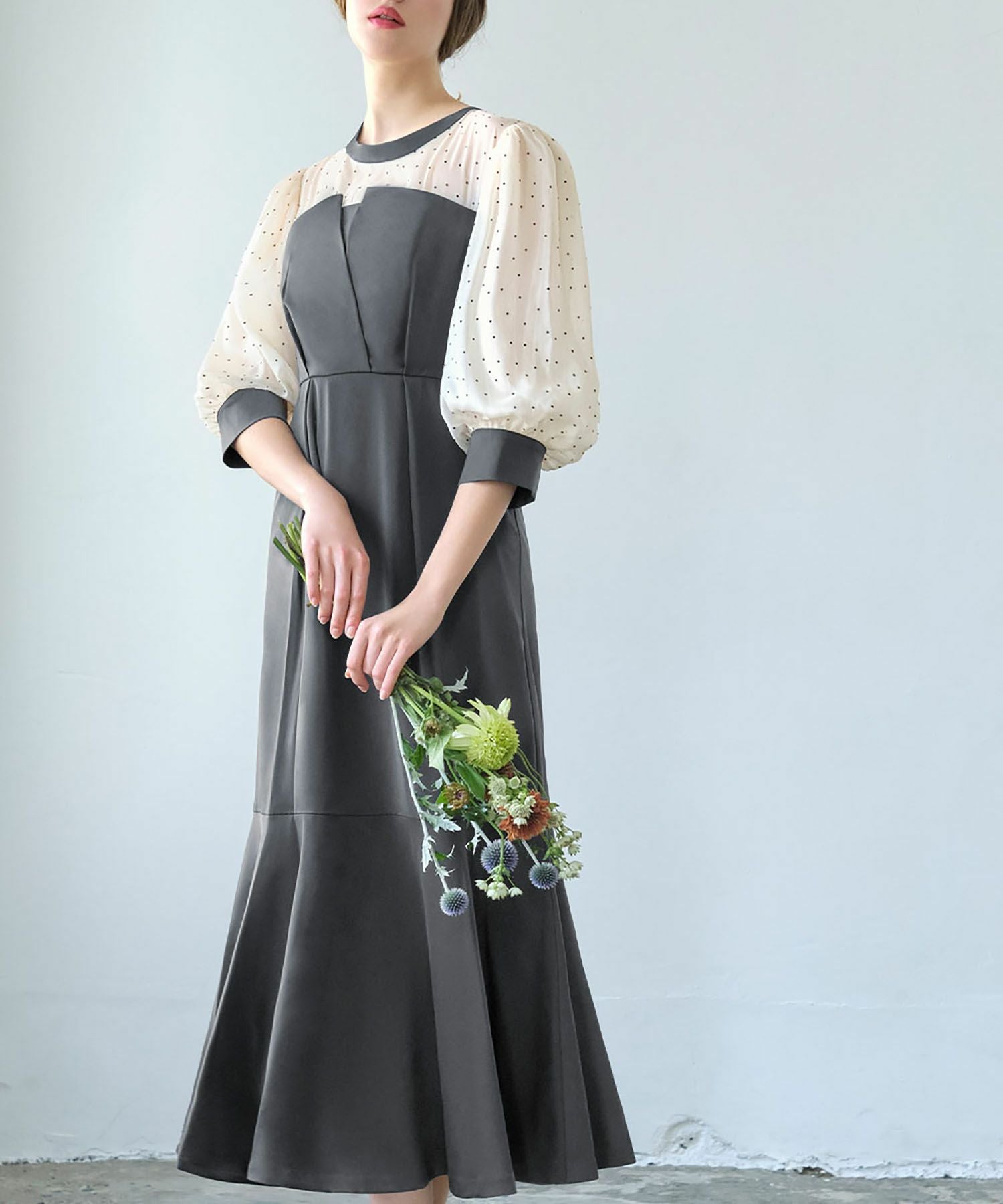 結婚式・お呼ばれ対応 | ビスチェ風ワンピースドレス - パーティー
