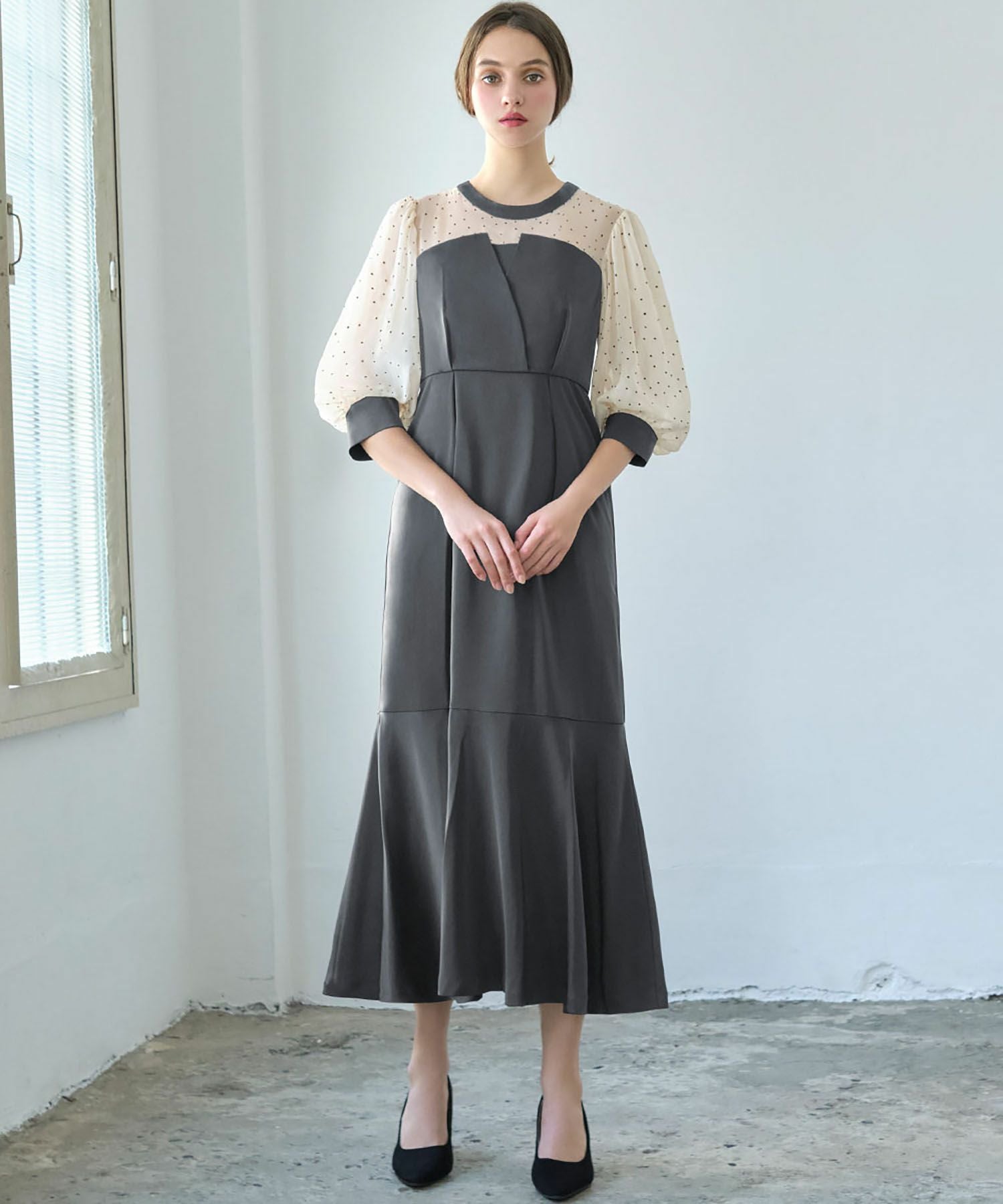 結婚式・お呼ばれ対応 | ビスチェ風ワンピースドレス - パーティー