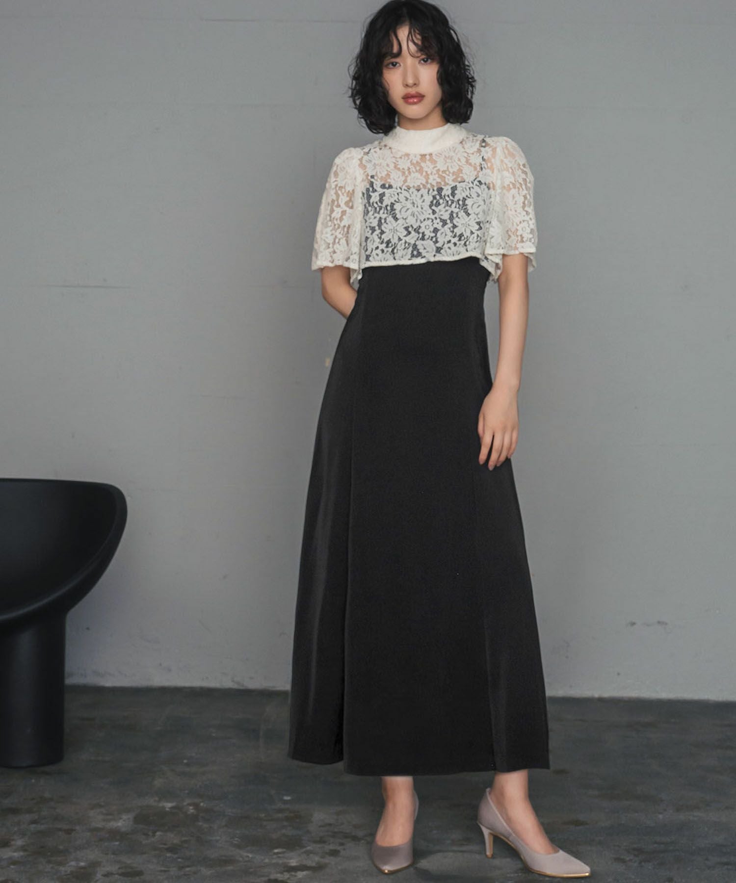 結婚式・お呼ばれ対応 | レースブラウス＆キャミワンピースドレス