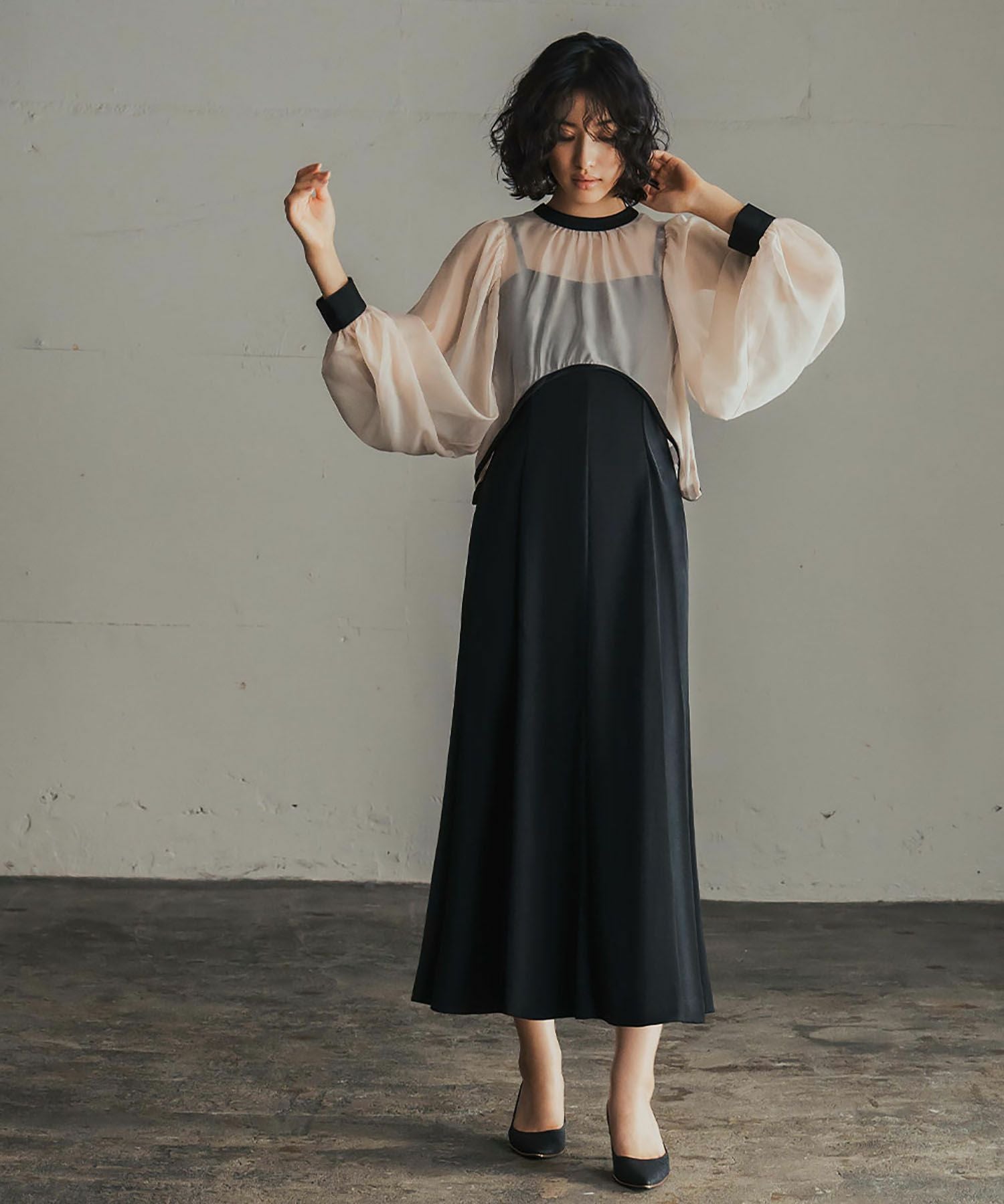 結婚式・お呼ばれ対応 | レースブラウス＆キャミワンピースドレス