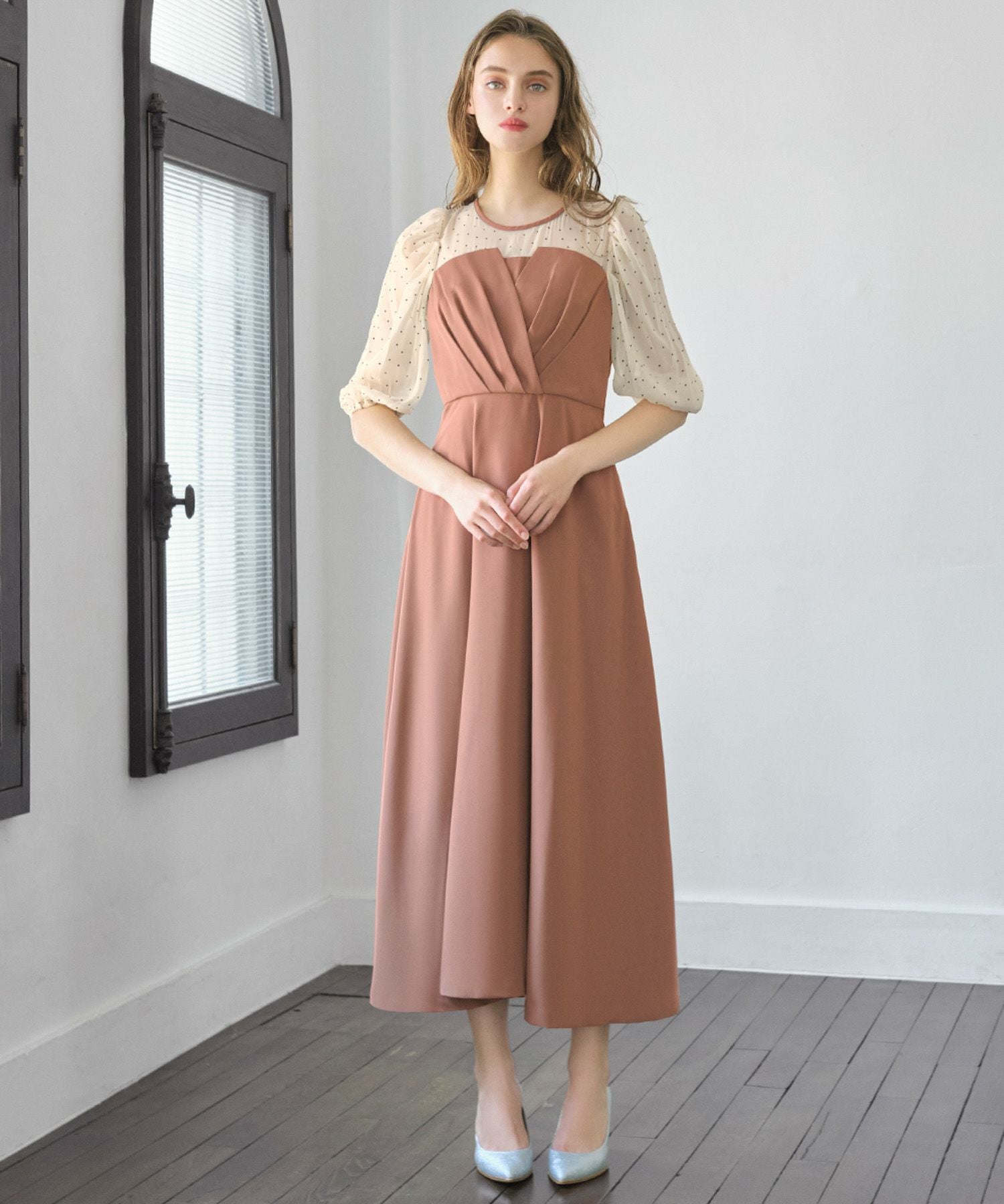 結婚式・お呼ばれ対応 | ビスチェ風ワンピースドレス - パーティー