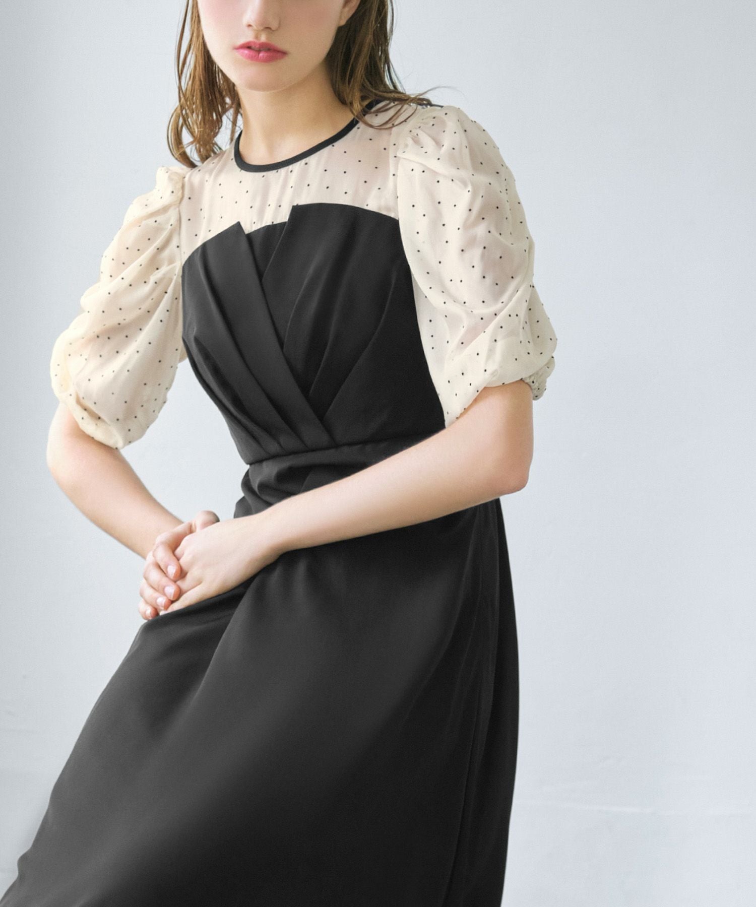 結婚式・お呼ばれ対応 | ビスチェ風ワンピースドレス - パーティー