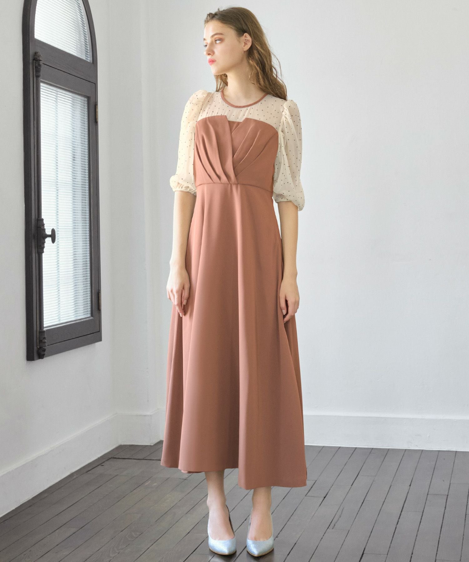 結婚式・お呼ばれ対応 | ビスチェ風ワンピースドレス - パーティー