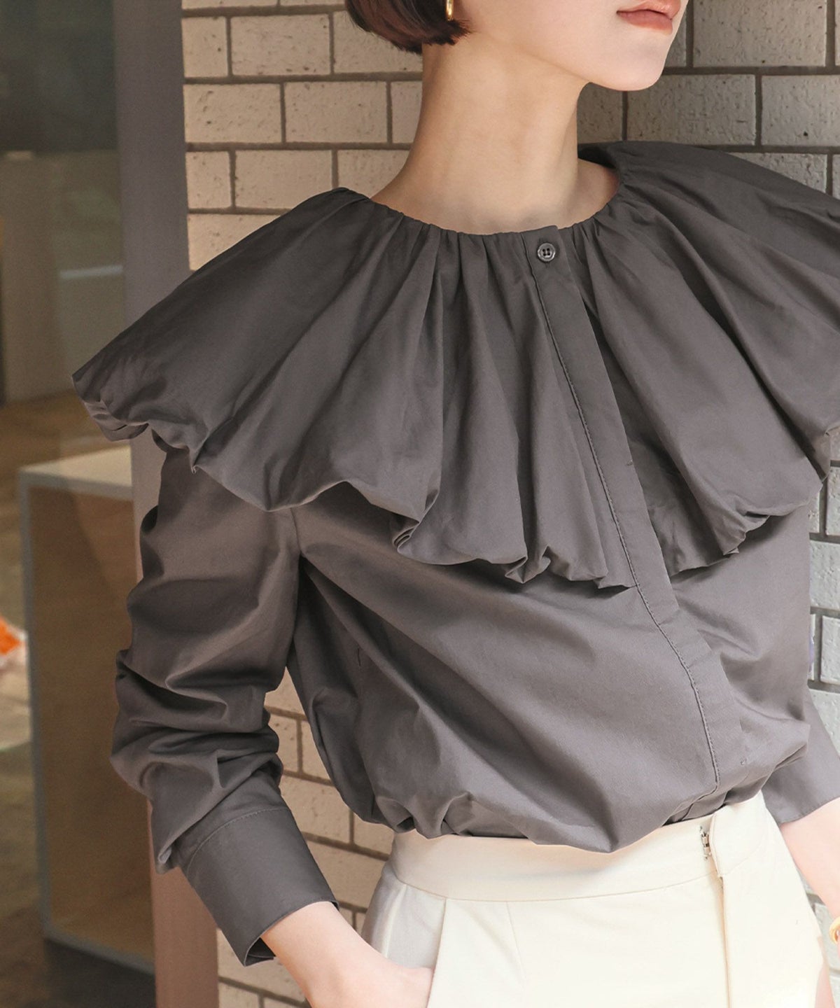 身長：162cm　着用サイズ：FREE