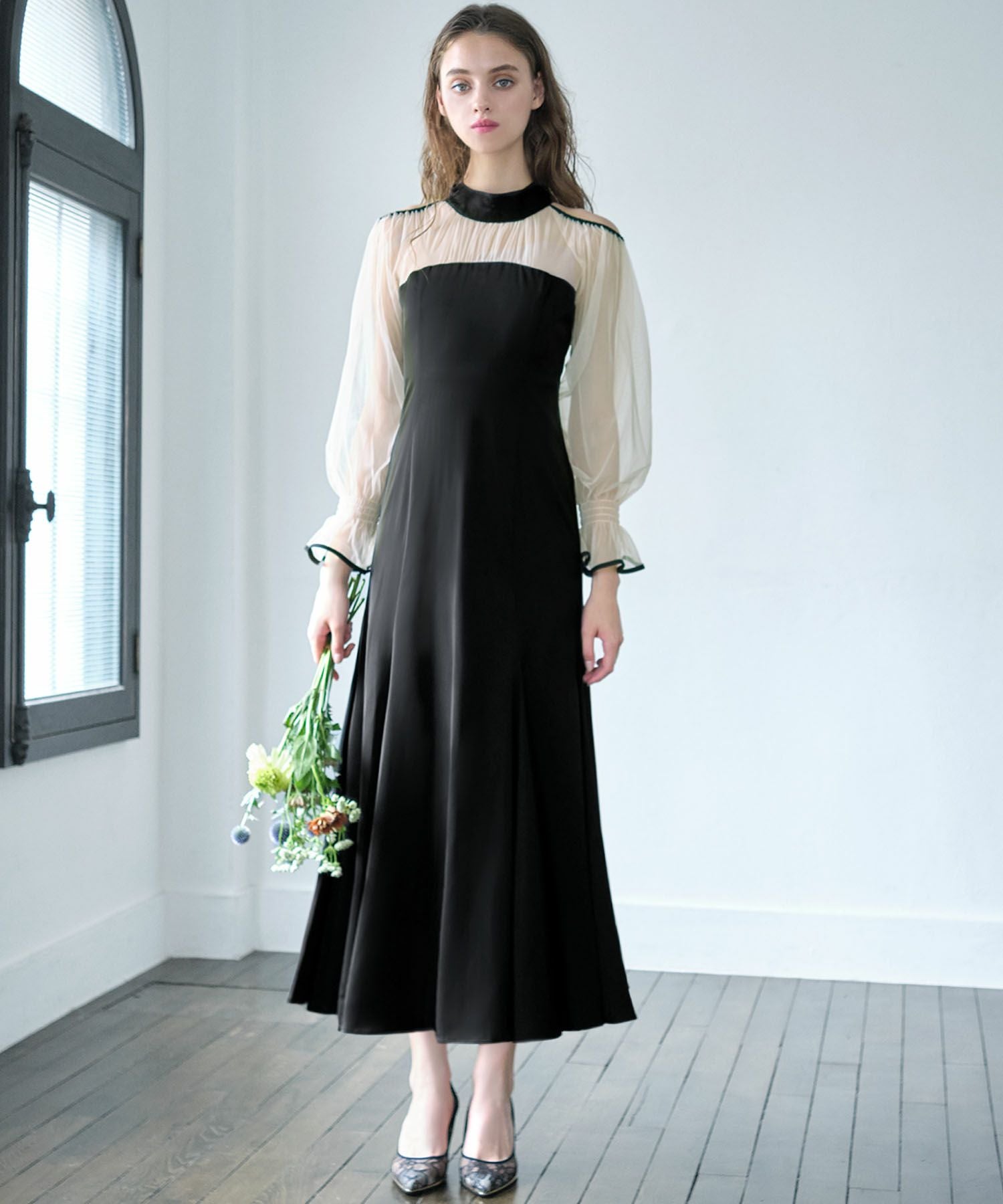 結婚式・お呼ばれ対応 | マーメイドロング丈ワンピースドレス