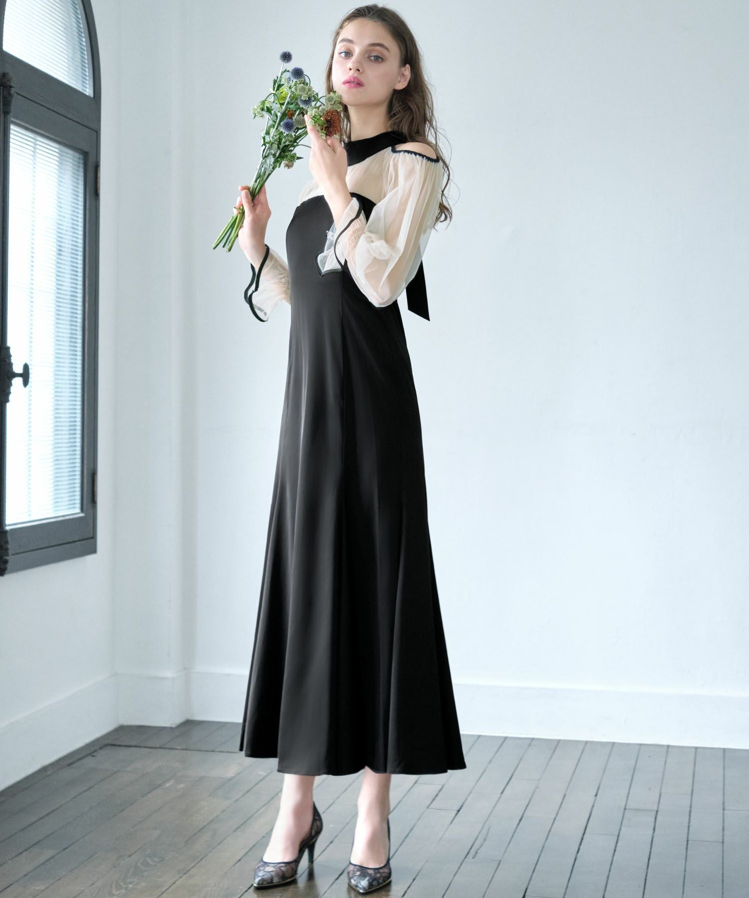 結婚式・お呼ばれ対応 | マーメイドロング丈ワンピースドレス