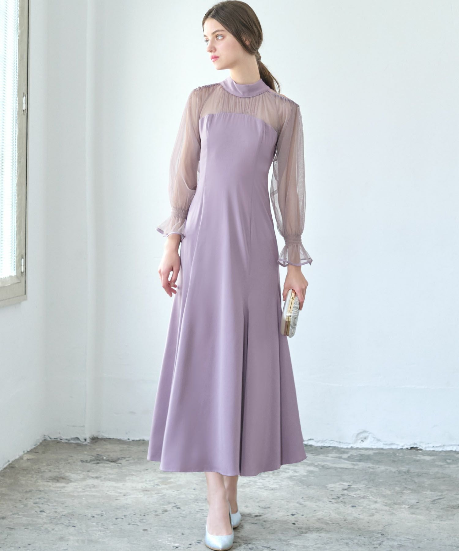 結婚式・お呼ばれ対応 | マーメイドロング丈ワンピースドレス