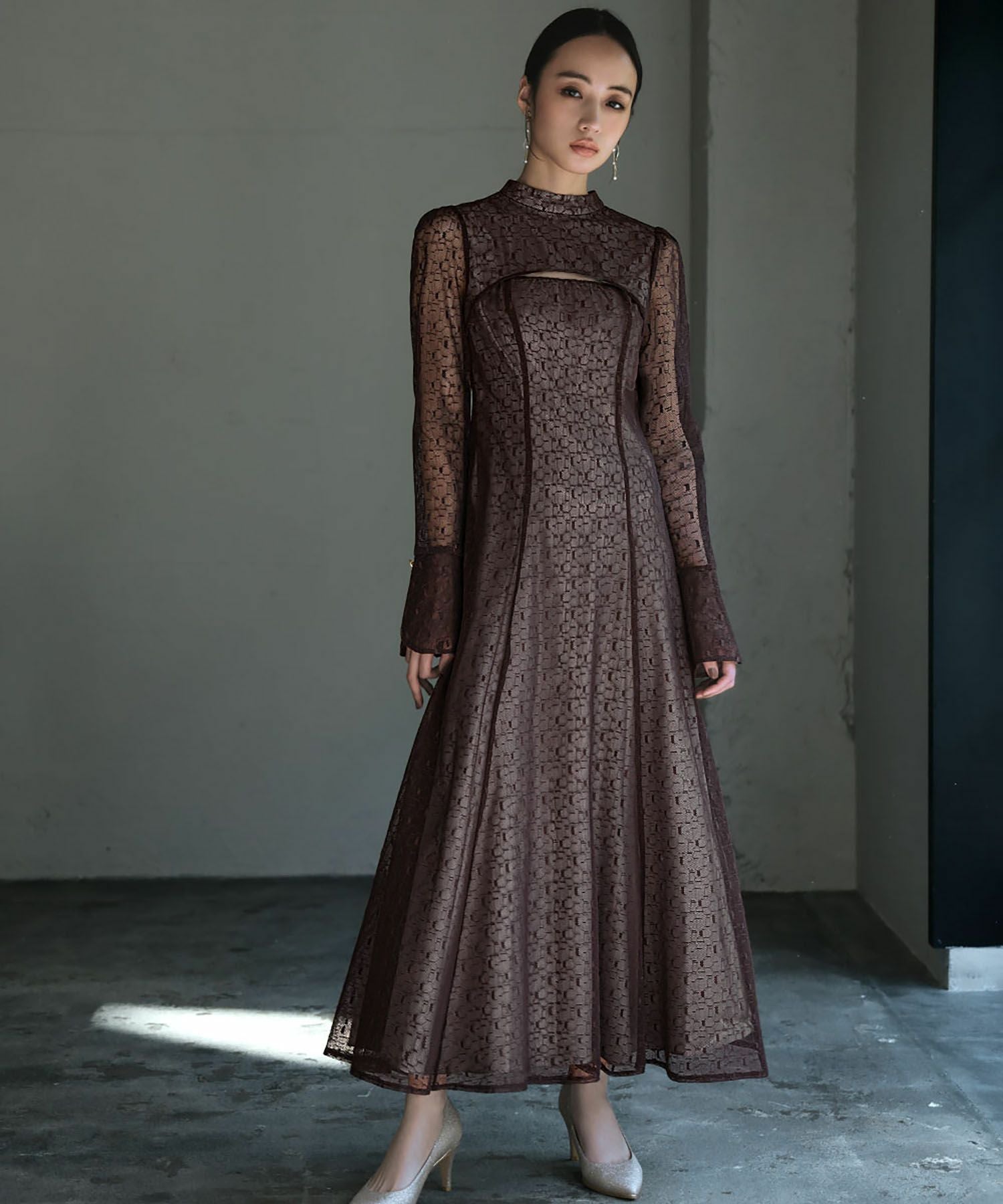 結婚式・お呼ばれ対応 | バックオープンワンピースドレス - パーティー