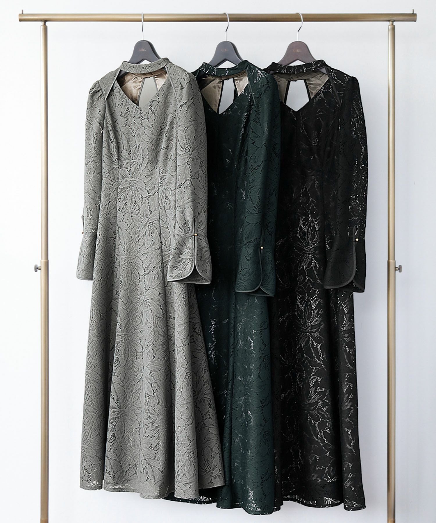 結婚式・お呼ばれ対応 | バックオープンワンピースドレス - パーティー