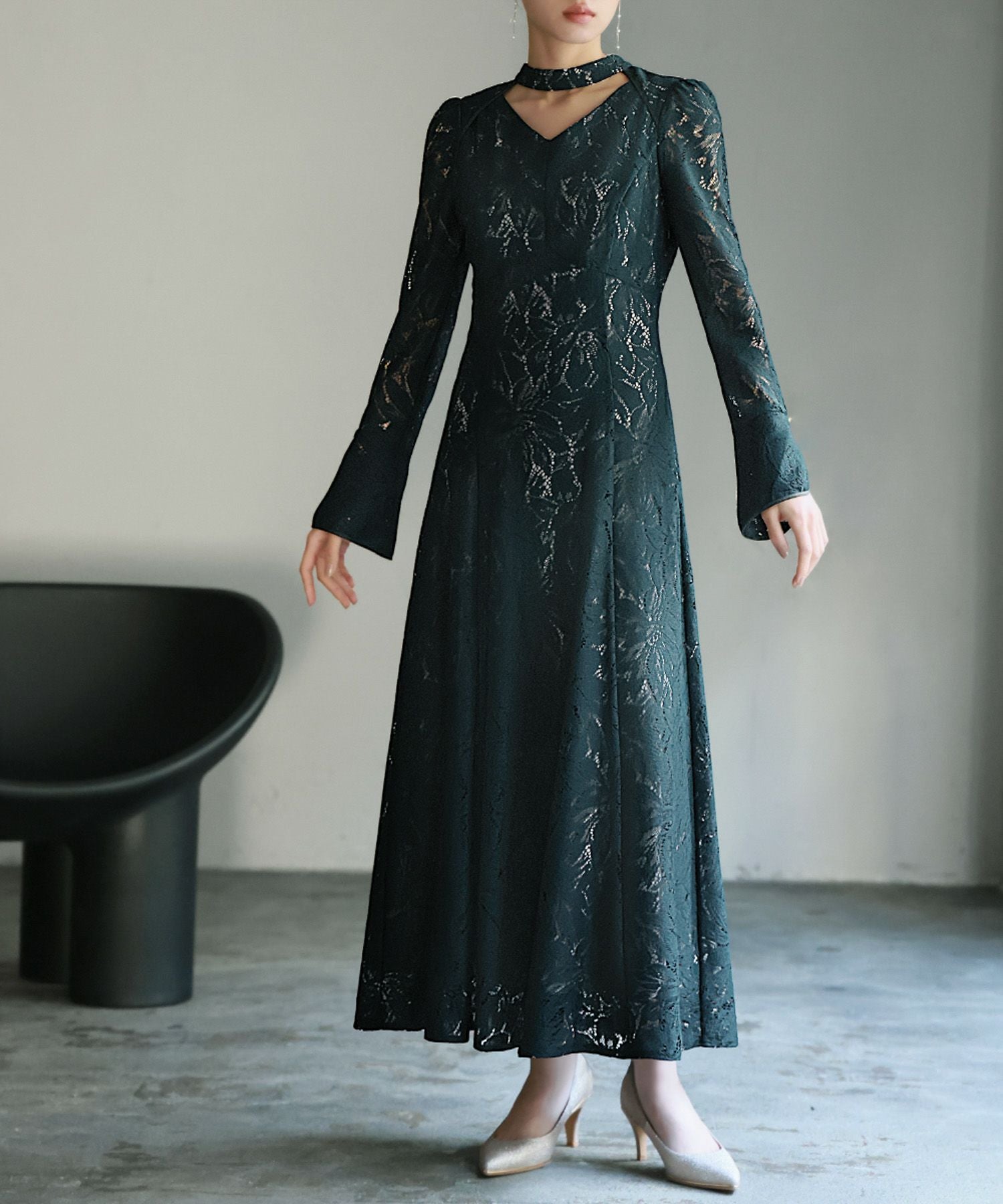 結婚式・お呼ばれ対応 | バックオープンワンピースドレス - パーティー