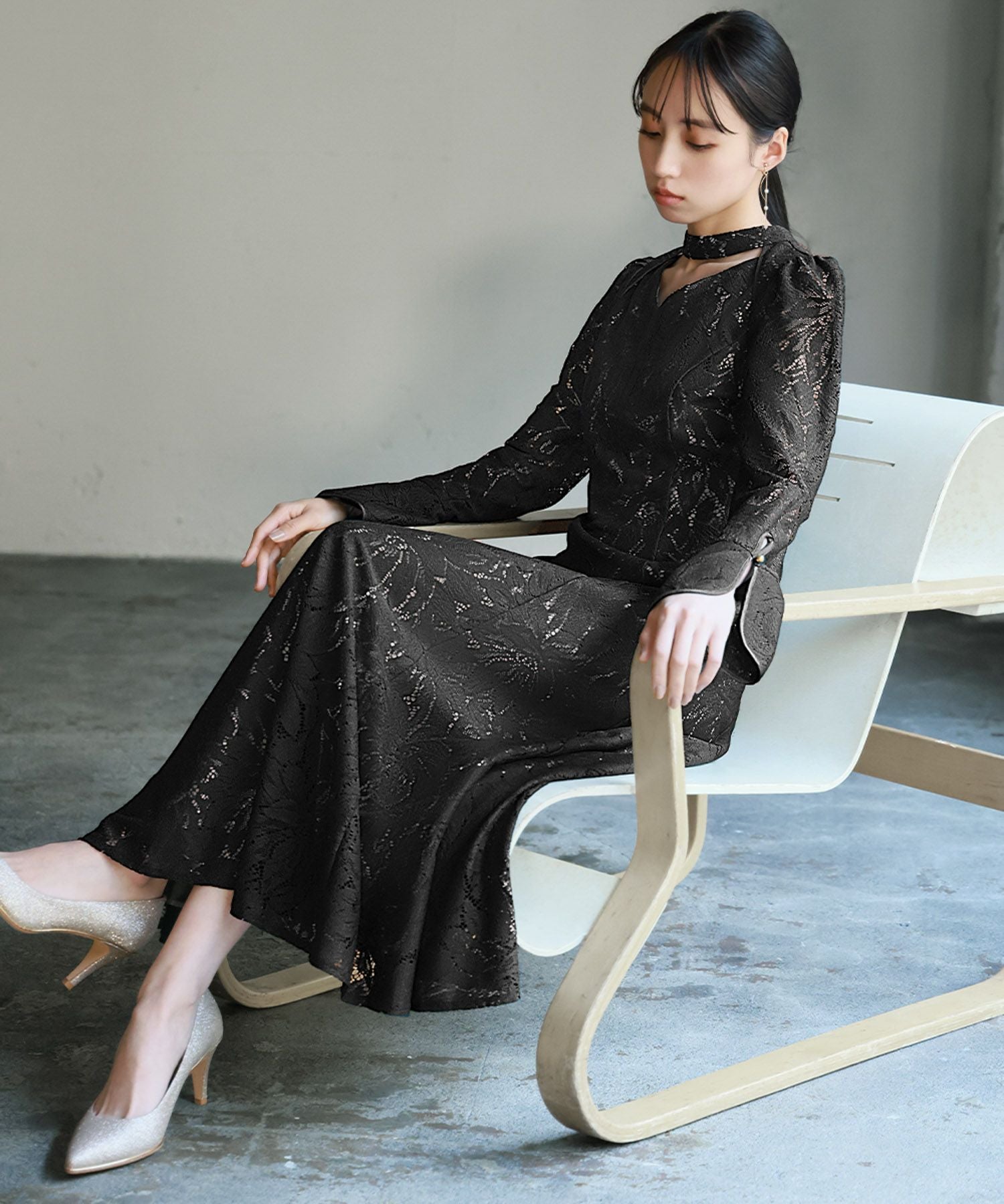 結婚式・お呼ばれ対応 | バックオープンワンピースドレス - パーティー