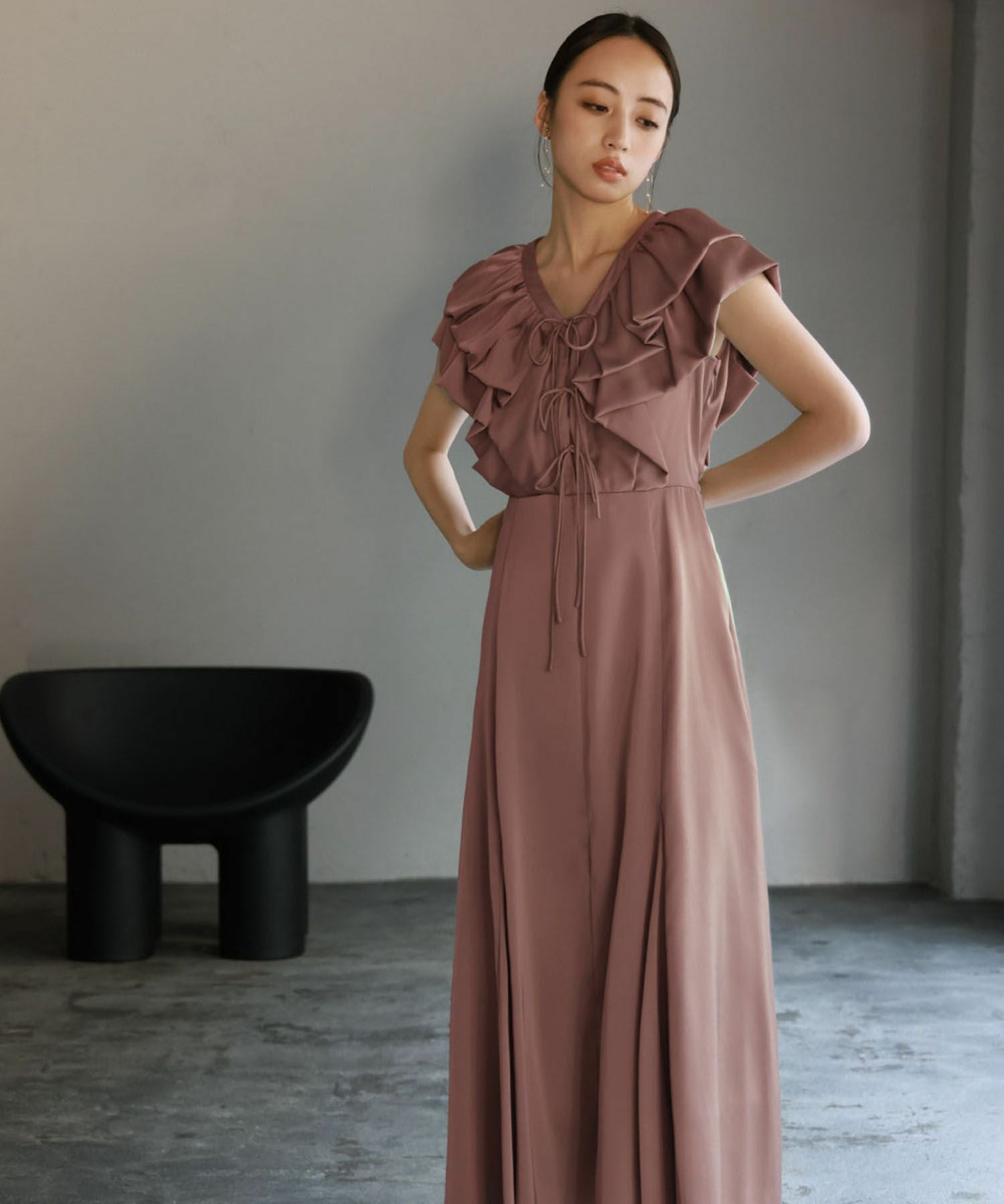 結婚式・お呼ばれ対応 | フリルワンピースパーティードレス