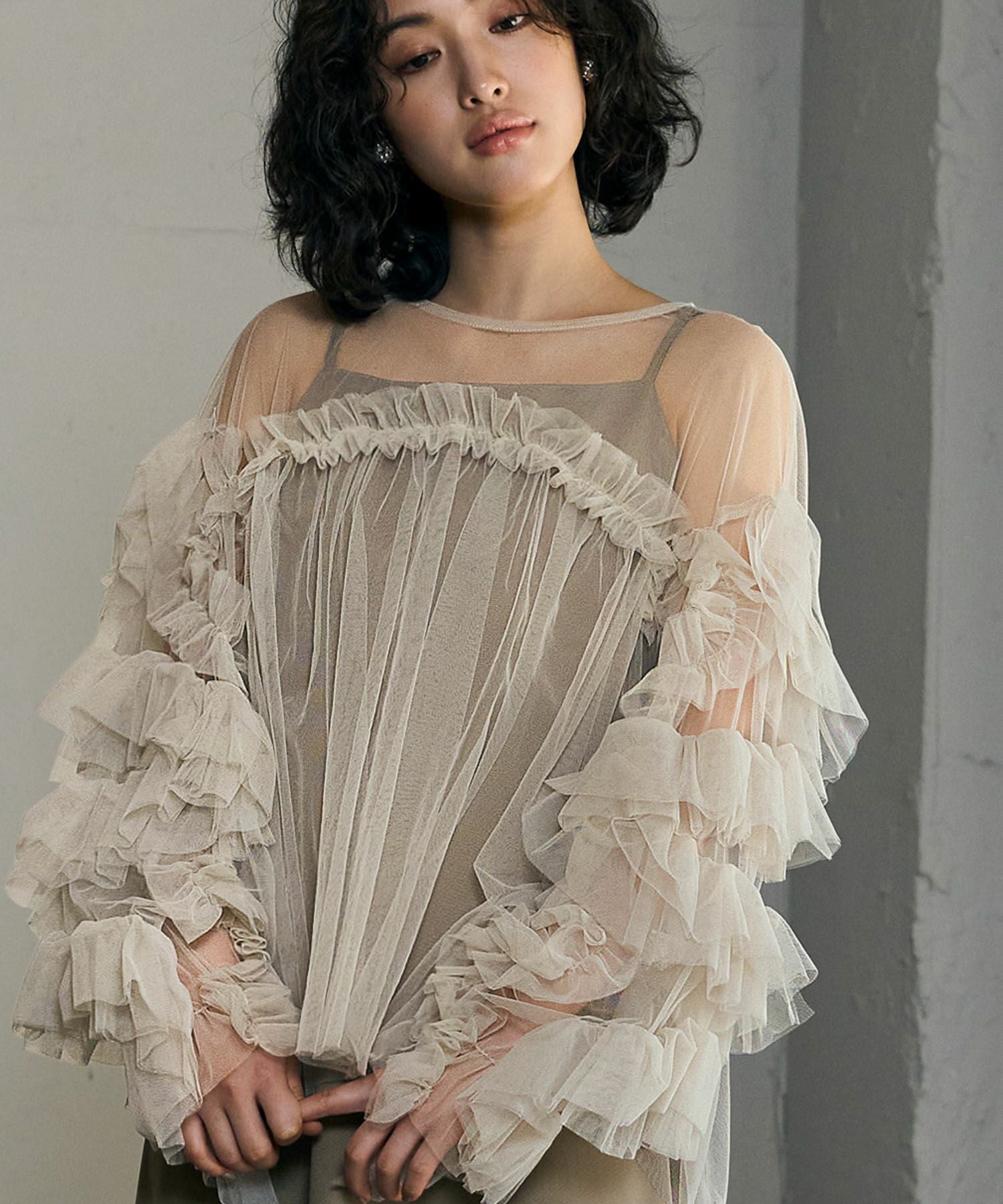 結婚式・お呼ばれ対応 | デコラティブチュールトップス - パーティー