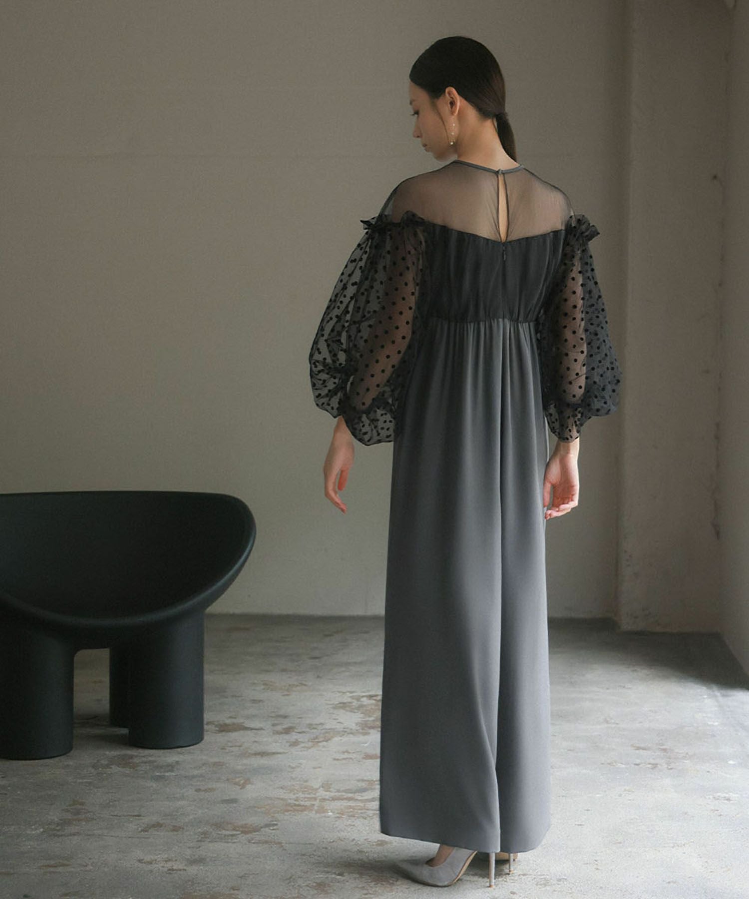 結婚式・お呼ばれ対応 | ドットオールインワンパンツドレス