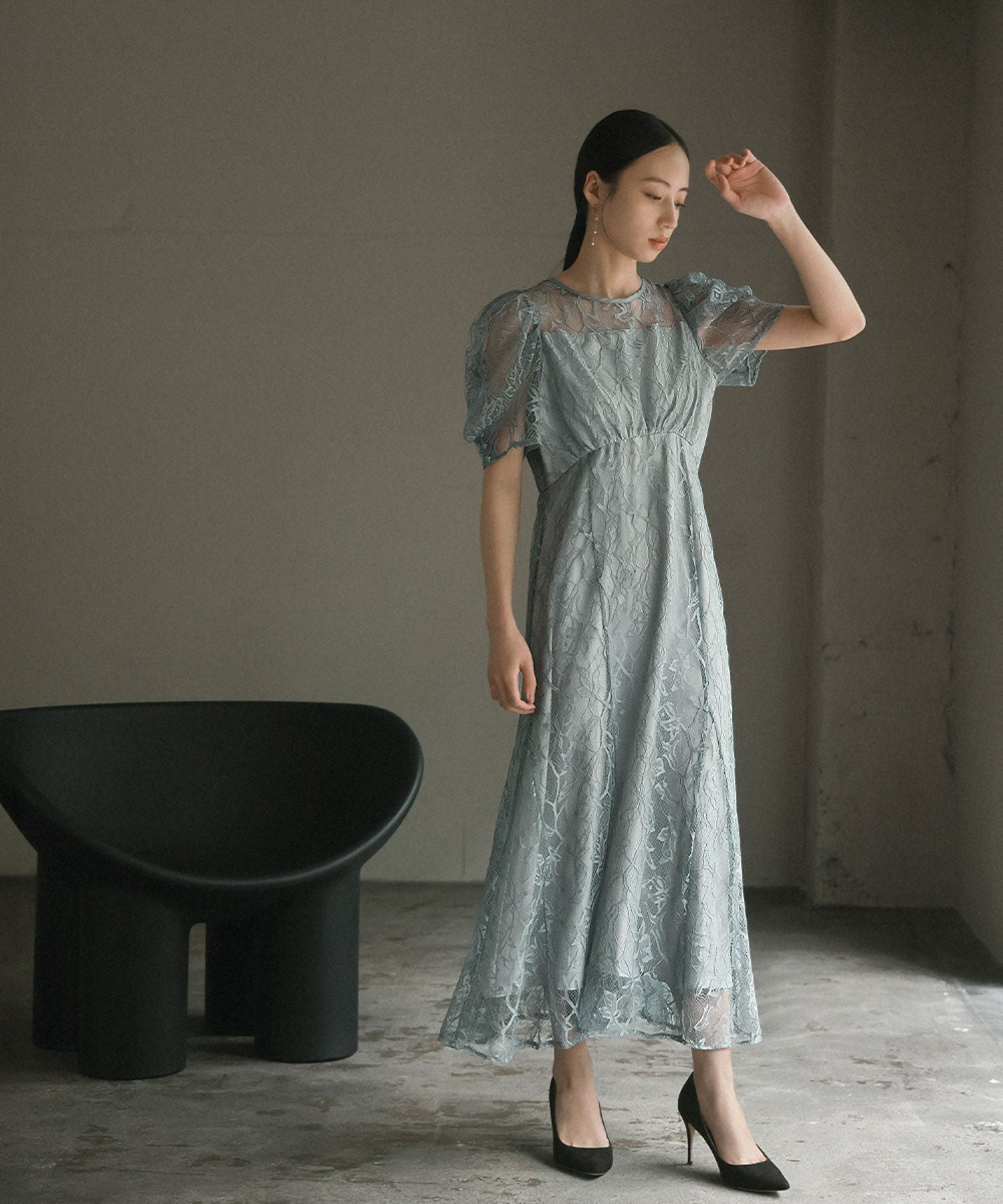 結婚式・お呼ばれ対応 | 総レースワンピースドレス - パーティードレス