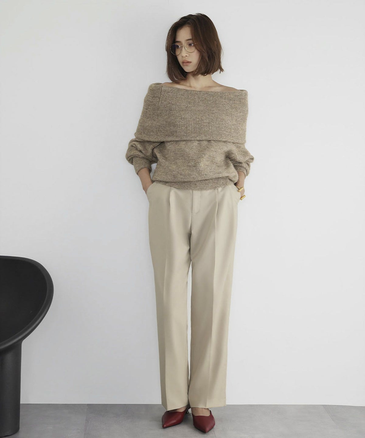 身長：162cm　着用サイズ：FREE