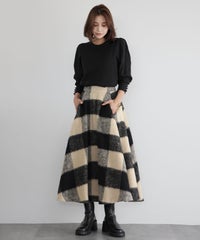 身長：162cm　着用サイズ：Mサイズ