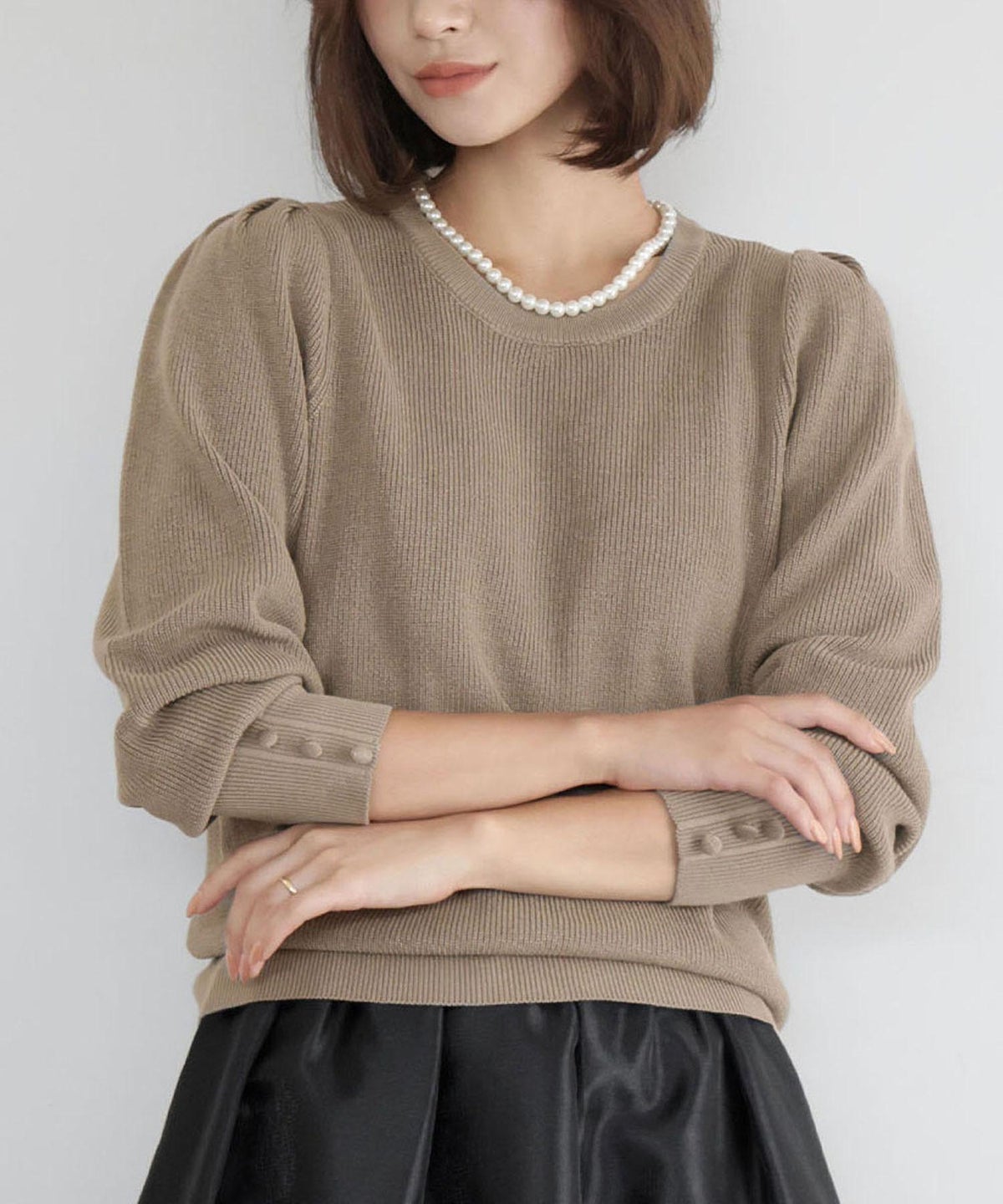 身長：162cm　着用サイズ：Mサイズ