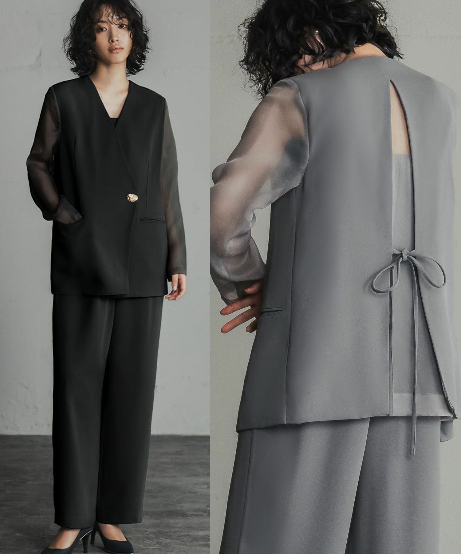 【美品 超希少XL】Theory スーツセットアップ 本切羽 グレー 灰色 セオリー レンタルスーツ｜グレーのパンツスーツ – Rentable Runway