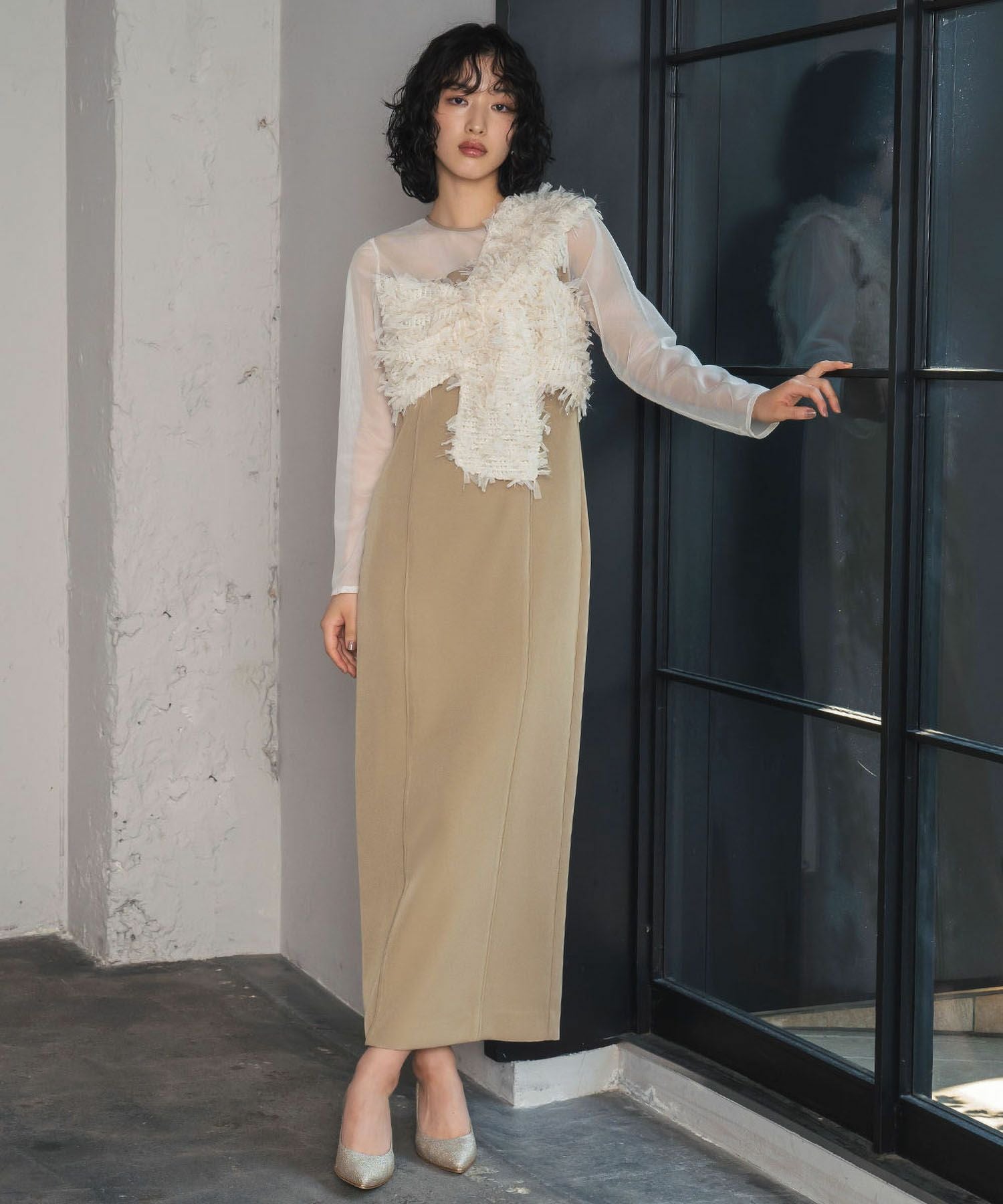 結婚式・お呼ばれ対応 | フリンジグリッターパーティードレス