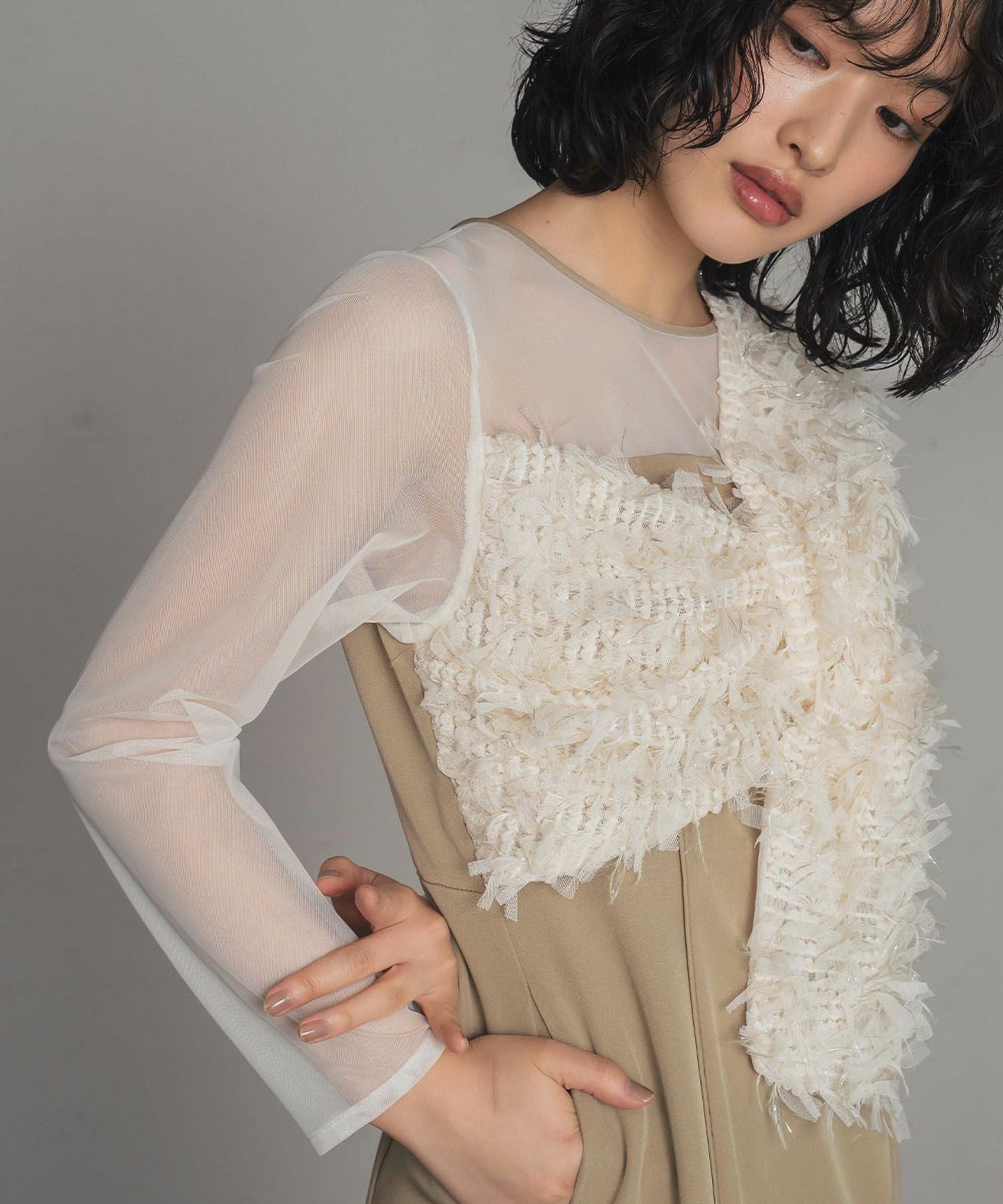 結婚式・お呼ばれ対応 | フリンジグリッターパーティードレス