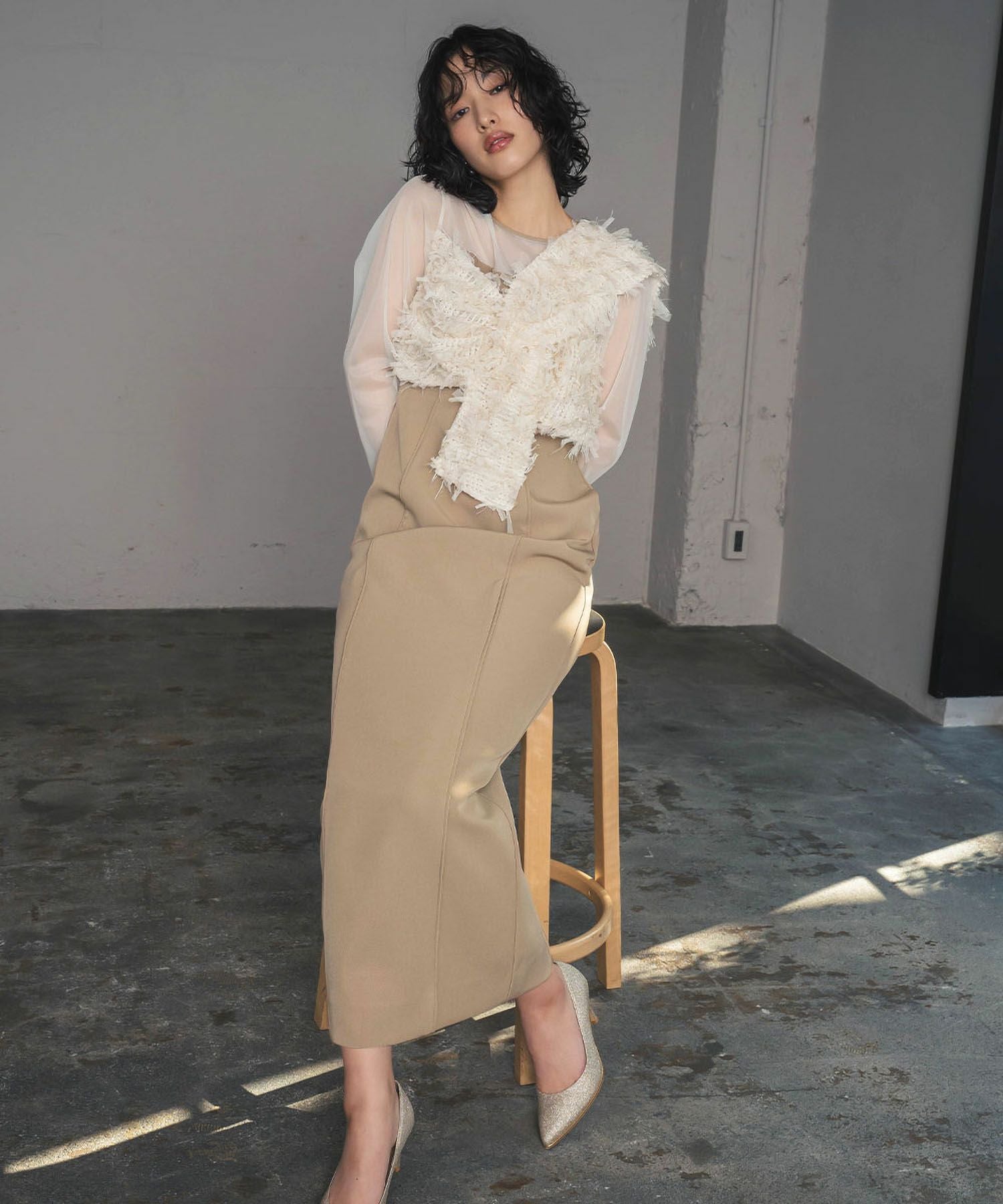 glitter shaggy dress フリンジパーティードレス 結婚式・お呼ばれ対応 | フリンジグリッターパーティードレス