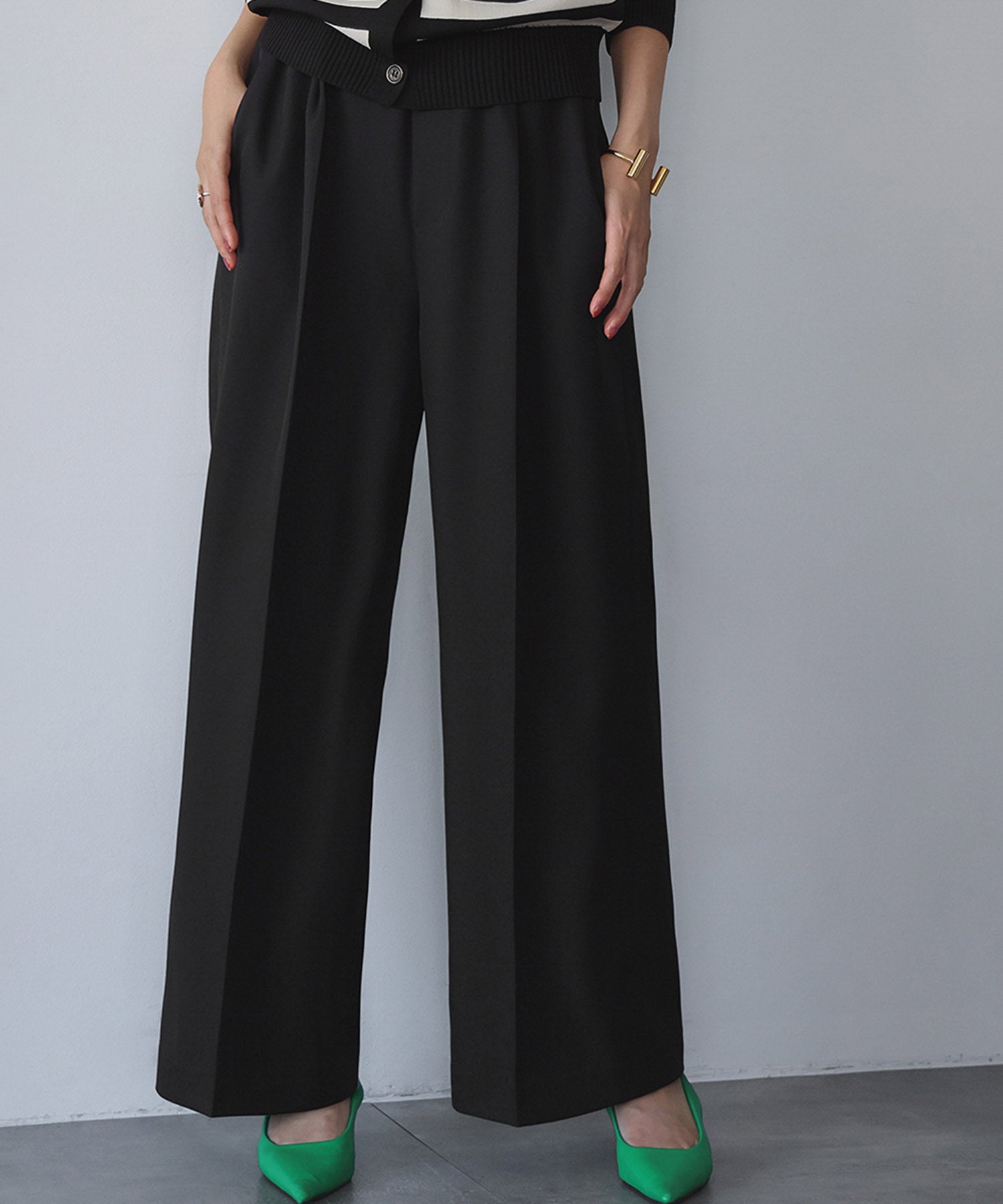ANDMARY Dida pleats flare skirt S ベージュ 【公式通販】