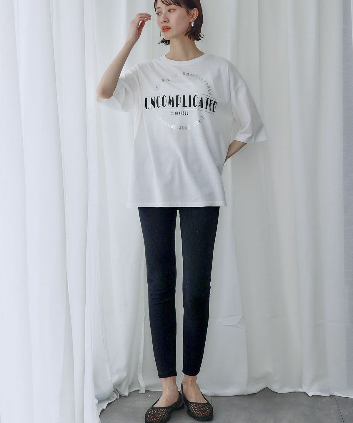 身長：166cm　着用サイズ：FREE　B：72 / W：59 / H：82