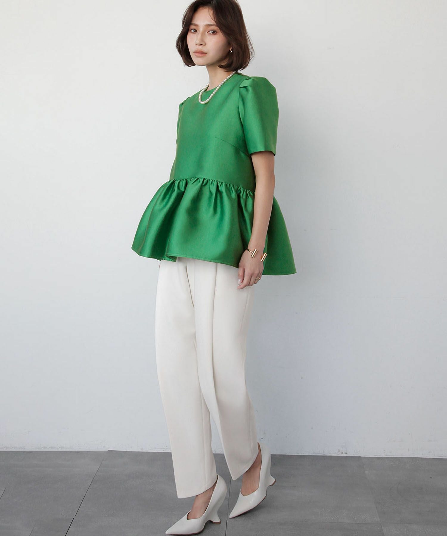 エンジェルプリントペプラム切替パフＴ エンジェルプリントペプラム切替パフT 【公式通販】