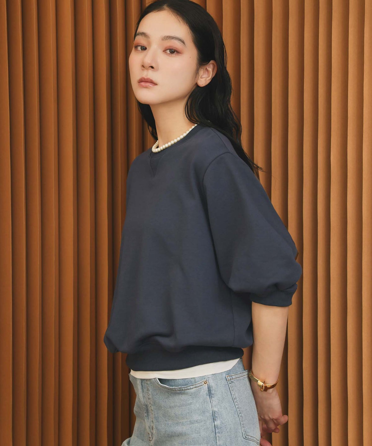 身長：162cm　着用サイズ：FREE