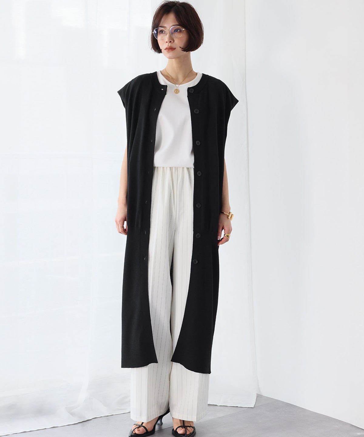 身長：162cm　着用サイズ：FREE