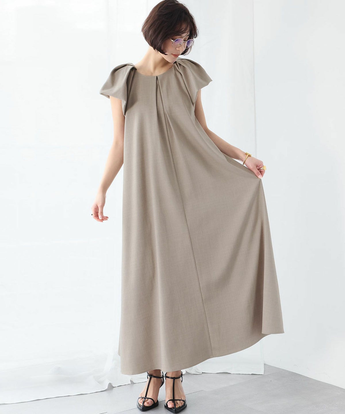 身長：162cm　着用サイズ：FREE