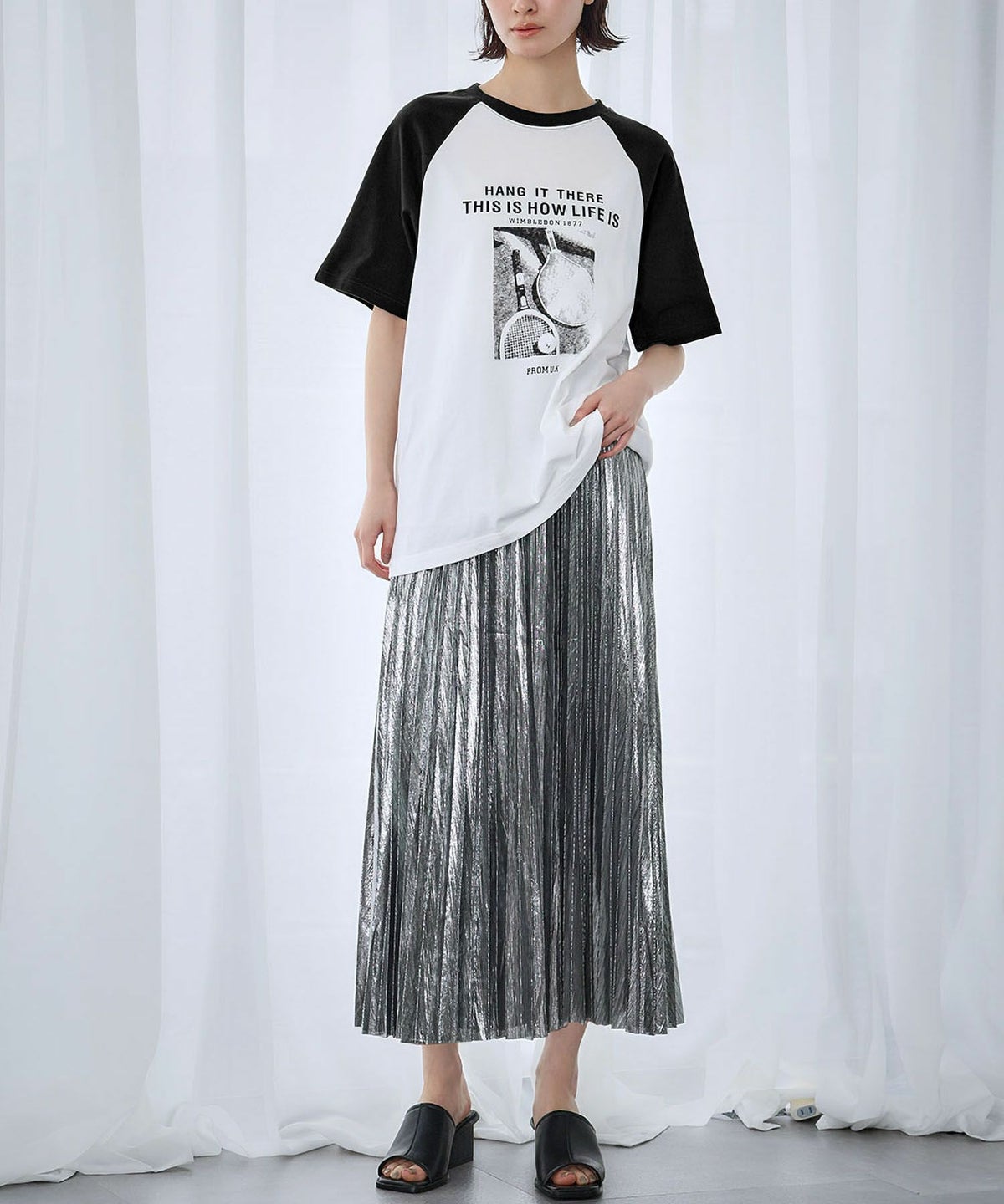 身長：166cm　着用サイズ：FREE　B：72 / W：59 / H：82