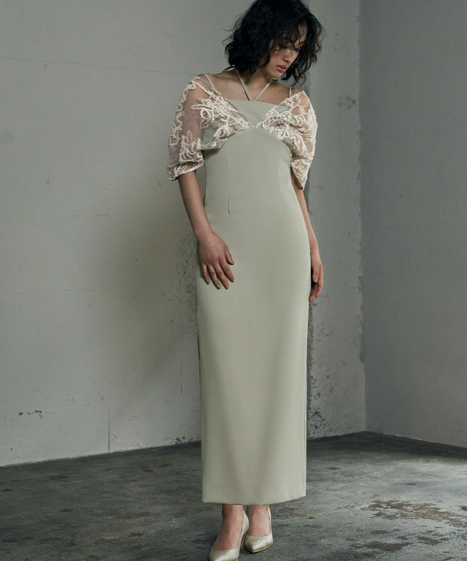 結婚式・お呼ばれ対応 | レイヤードロングワンピースドレス