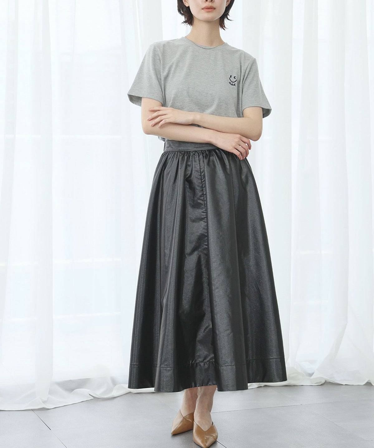 身長：166cm　着用サイズ：FREE　B：72 / W：59 / H：82