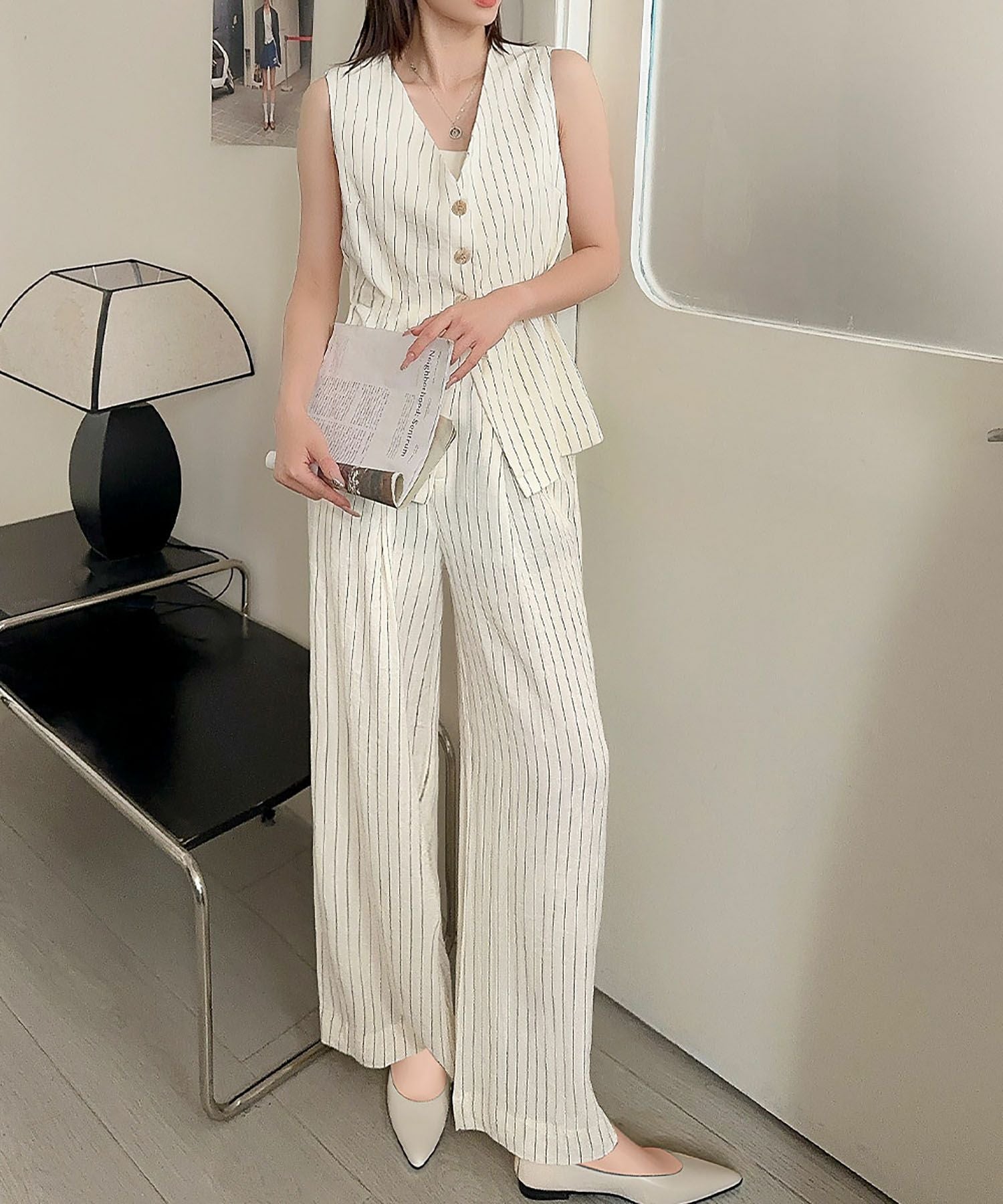 M*.様 【新品未使用】BeBe ノースリーブ ベスト・パンツの2点セット 12 入学式・卒業式・七五三対応 | 2点セットセレモニースーツ